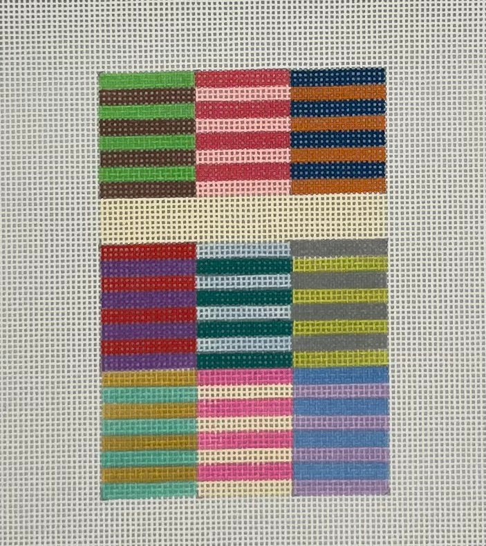 COLOR BLOCK STRIPES PASSPORT COVER