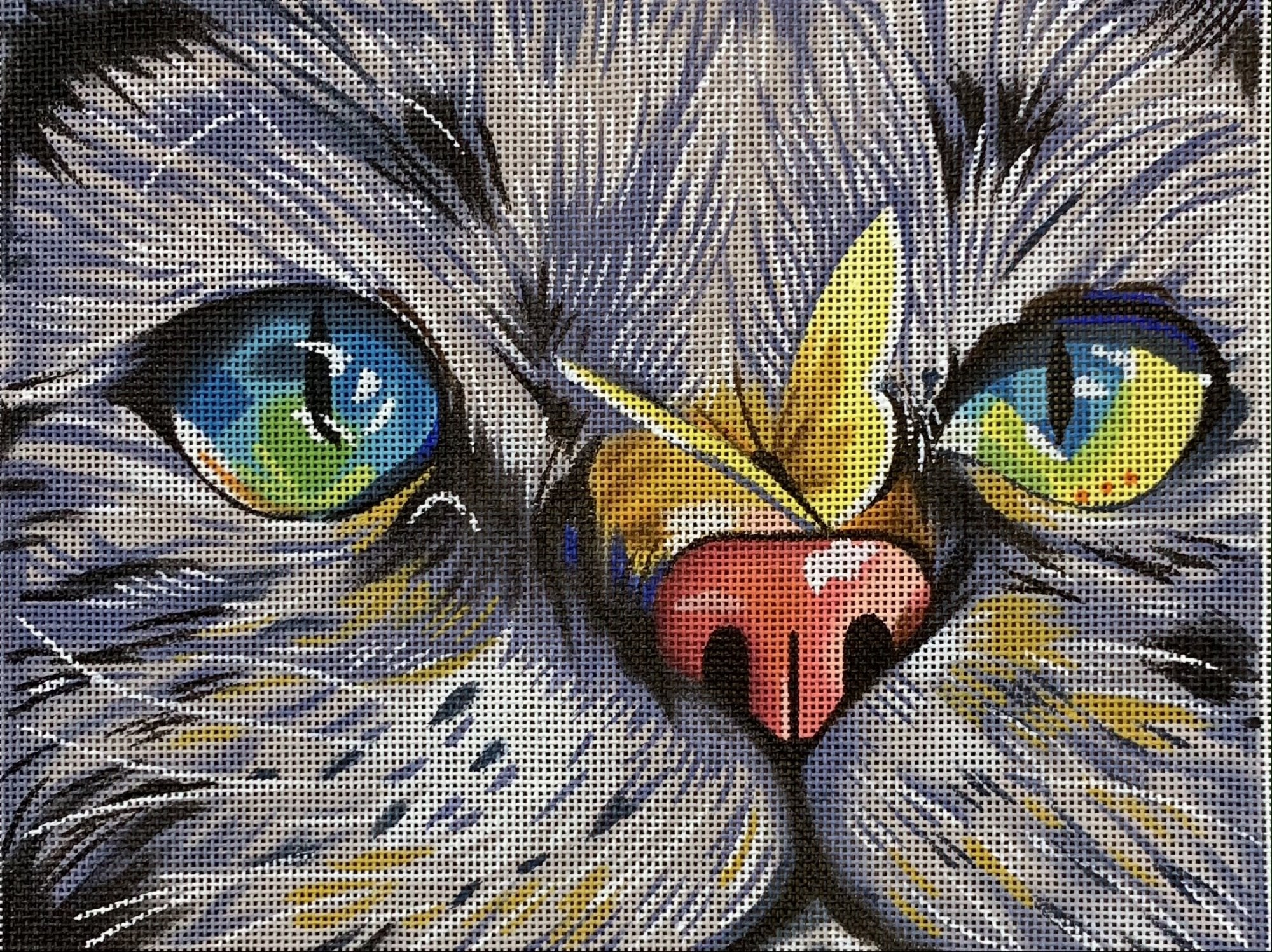 Cat Face with Butterfly