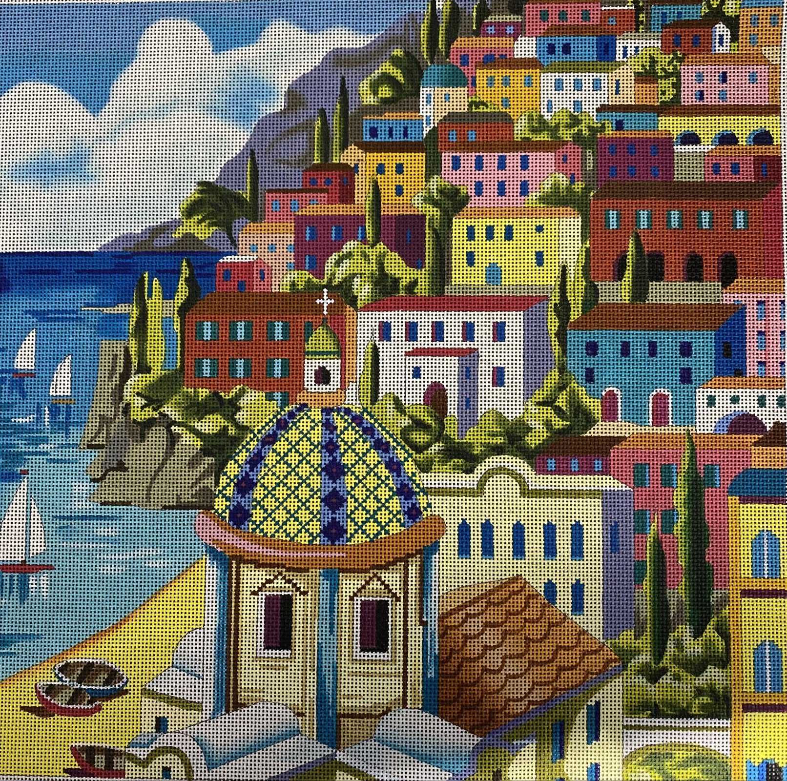 Greek Island landscape