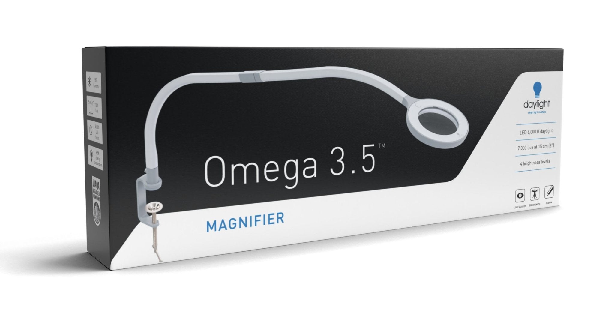 Omega 3.5 LED and 2.25X Magnifier Lamp