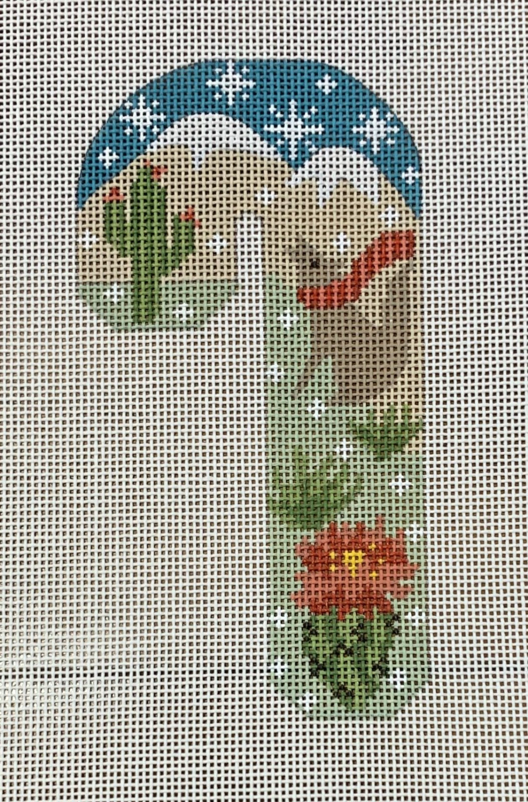 Cactus Coyote Candy Cane