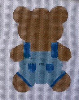 Teddy Bear Tails (back) Blue w/Stitch Guide