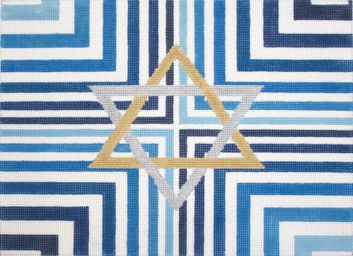 Blue Stripe Star Tallis
