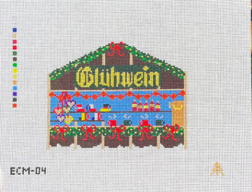 European Christmas Market Gluhwein Stall