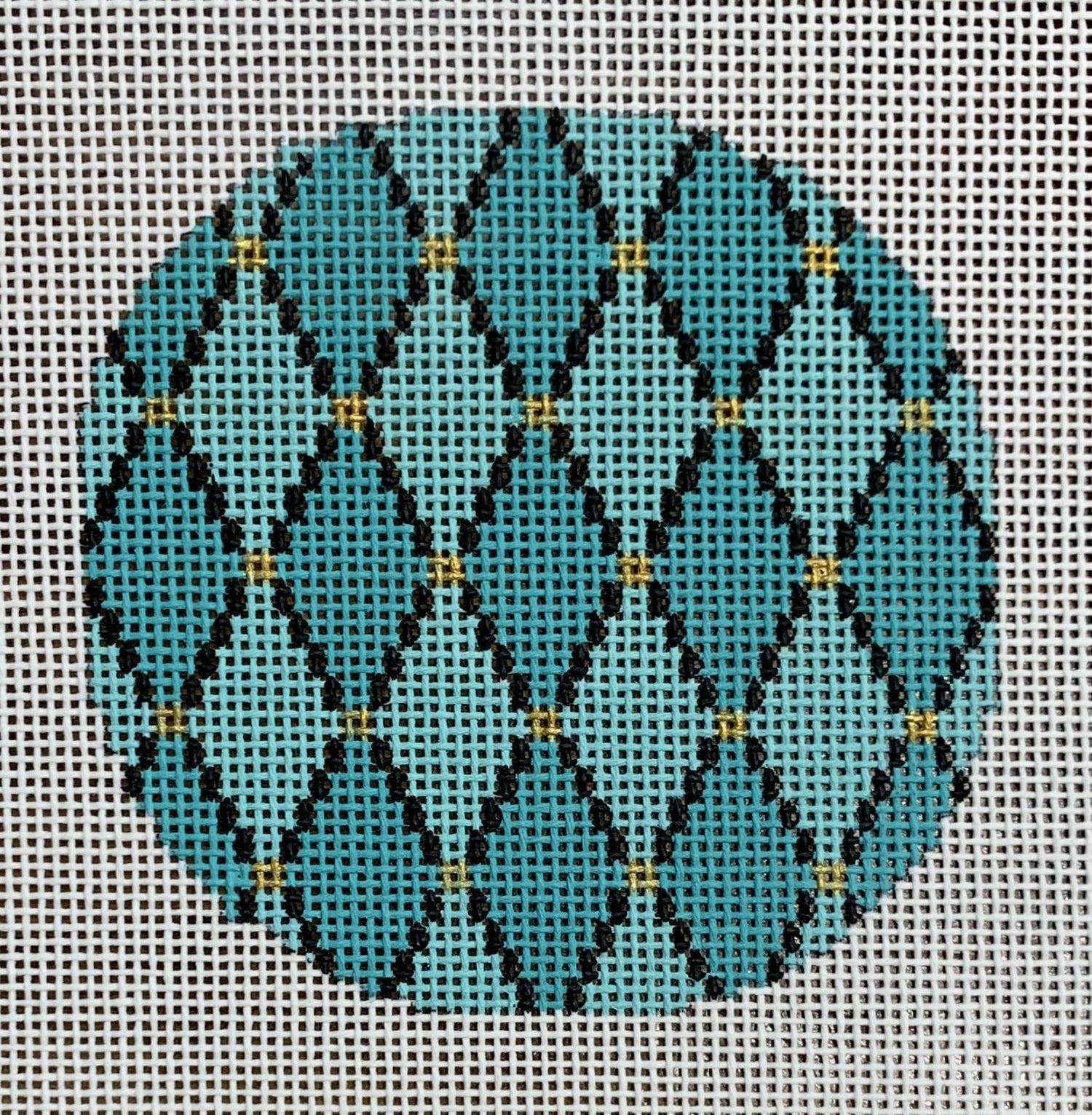 Teal Jewels Round