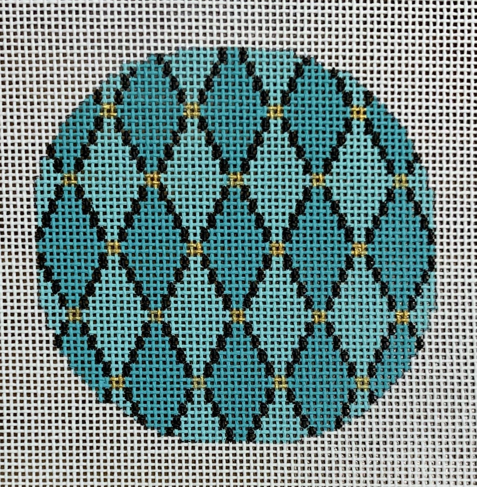 Teal Jewels Round