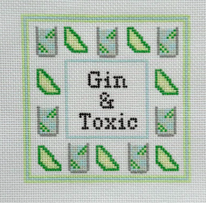 Gin &amp; Toxic Cocktail Coaster