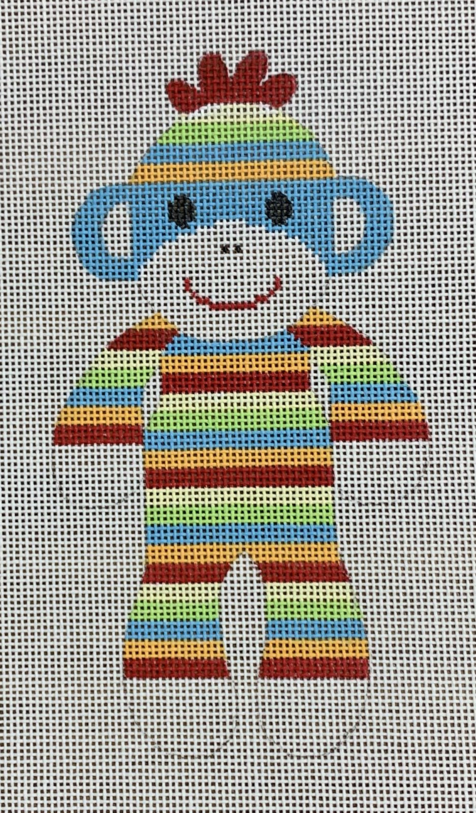 Sock Monkey - Stripe PJs