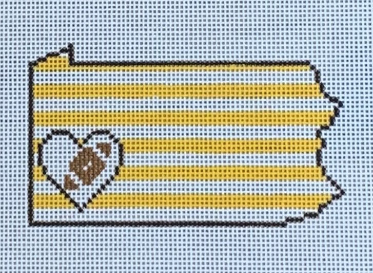 Love Football State PA Steelers Colors