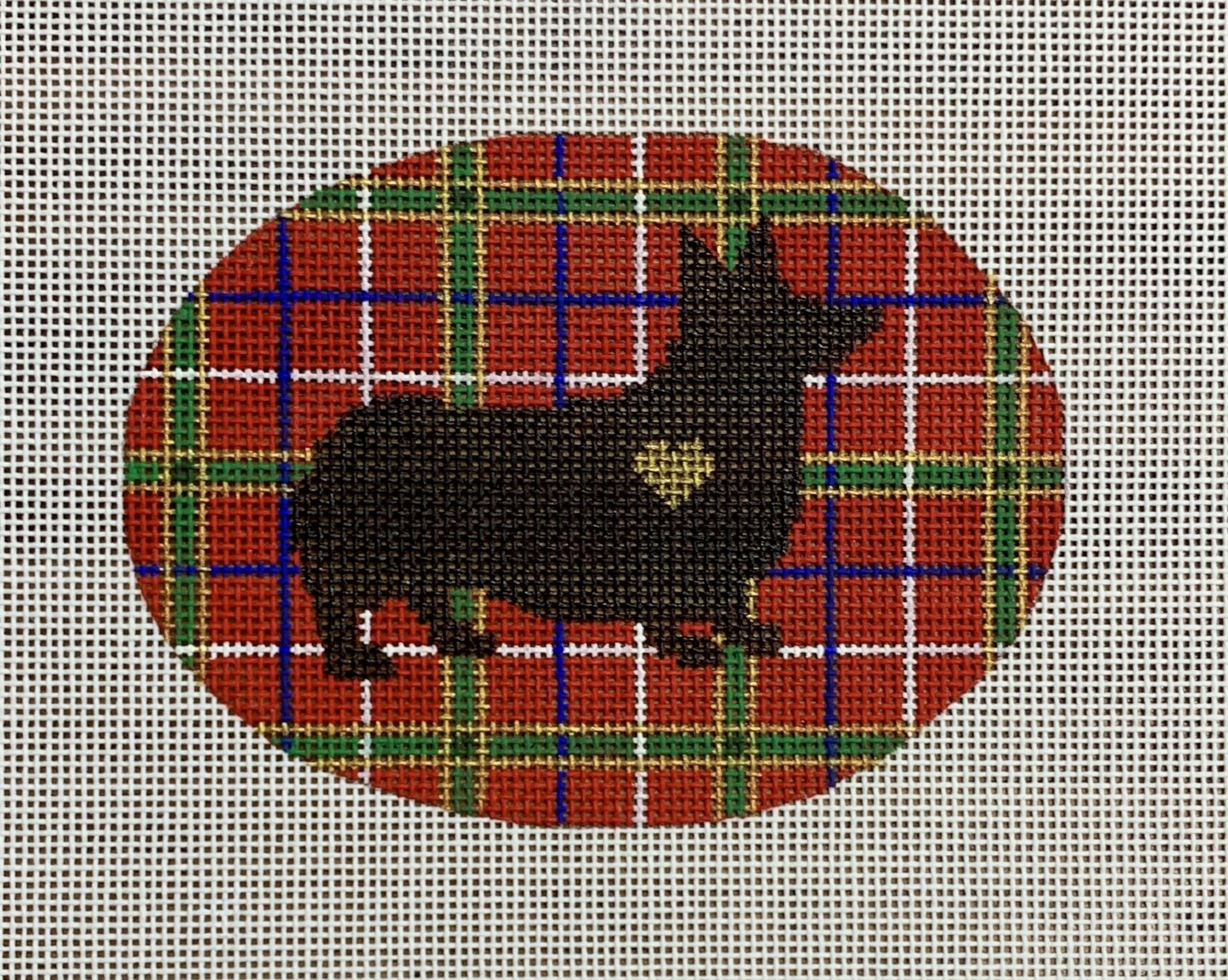Plaid Silhouette Corgi