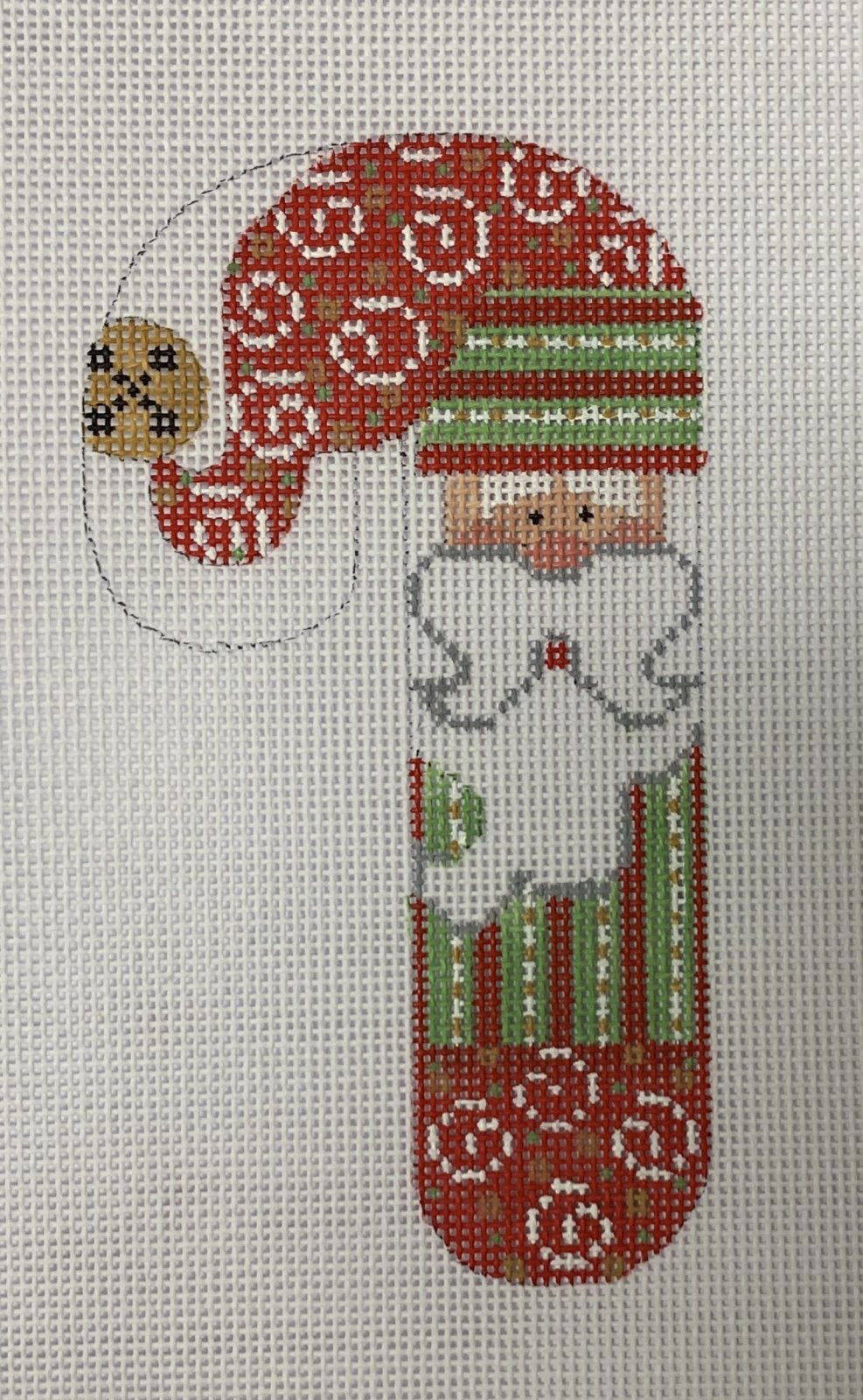 Santa Swirls Candy Cane