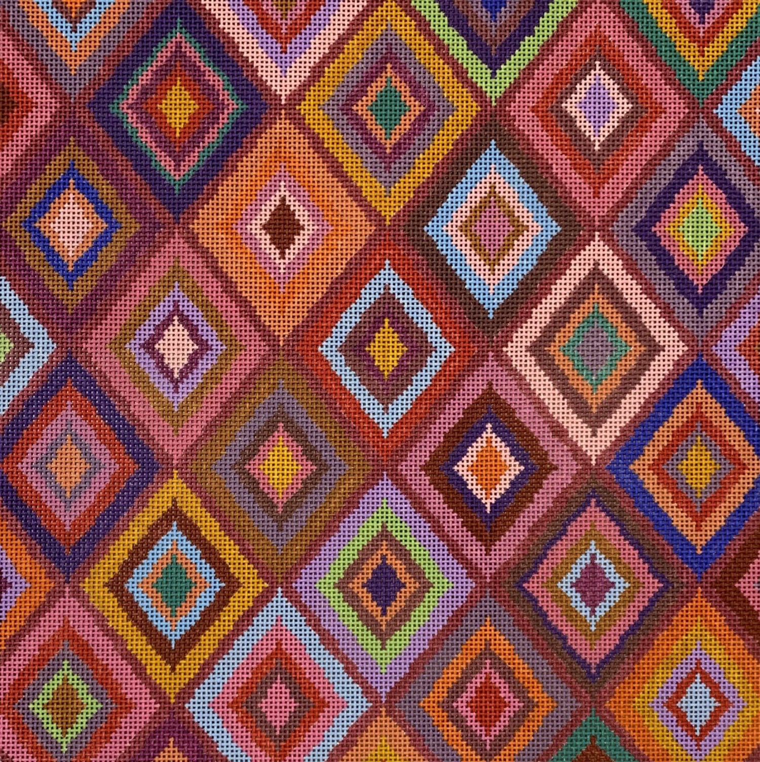 Multicolored Diamond Pattern