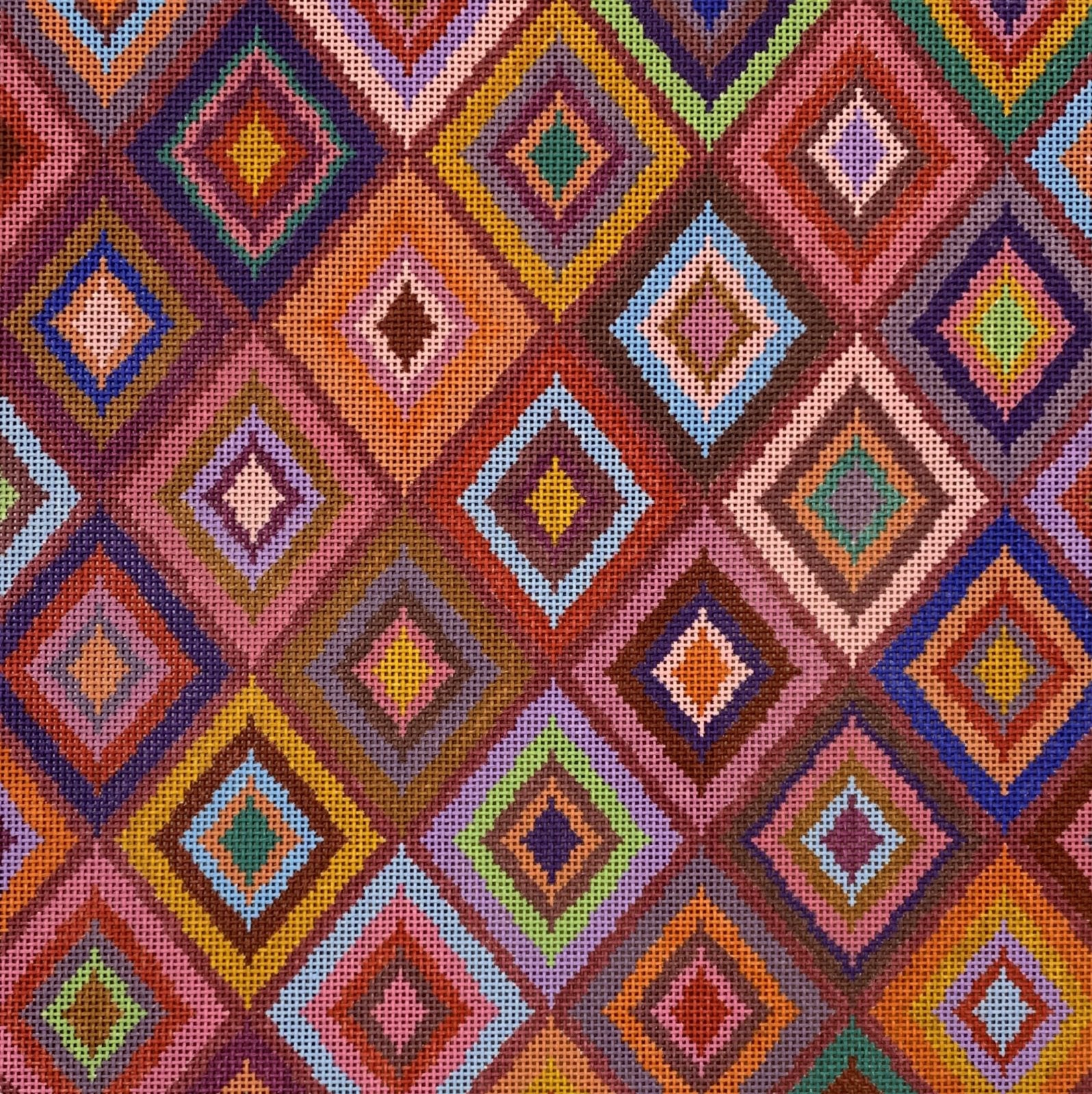 Multicolored Diamond Pattern