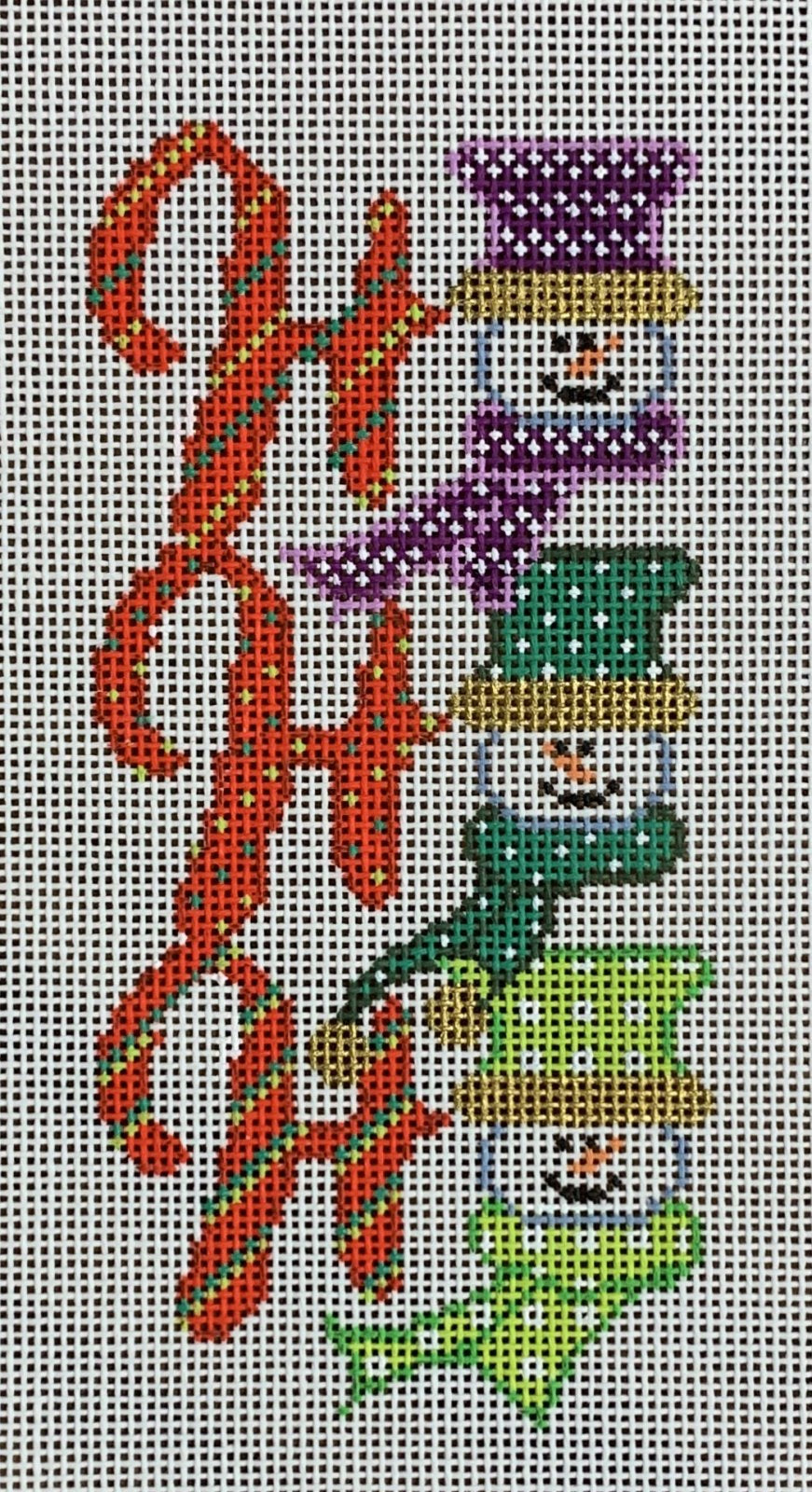 Ho Ho Ho Green Snowmen Vertical