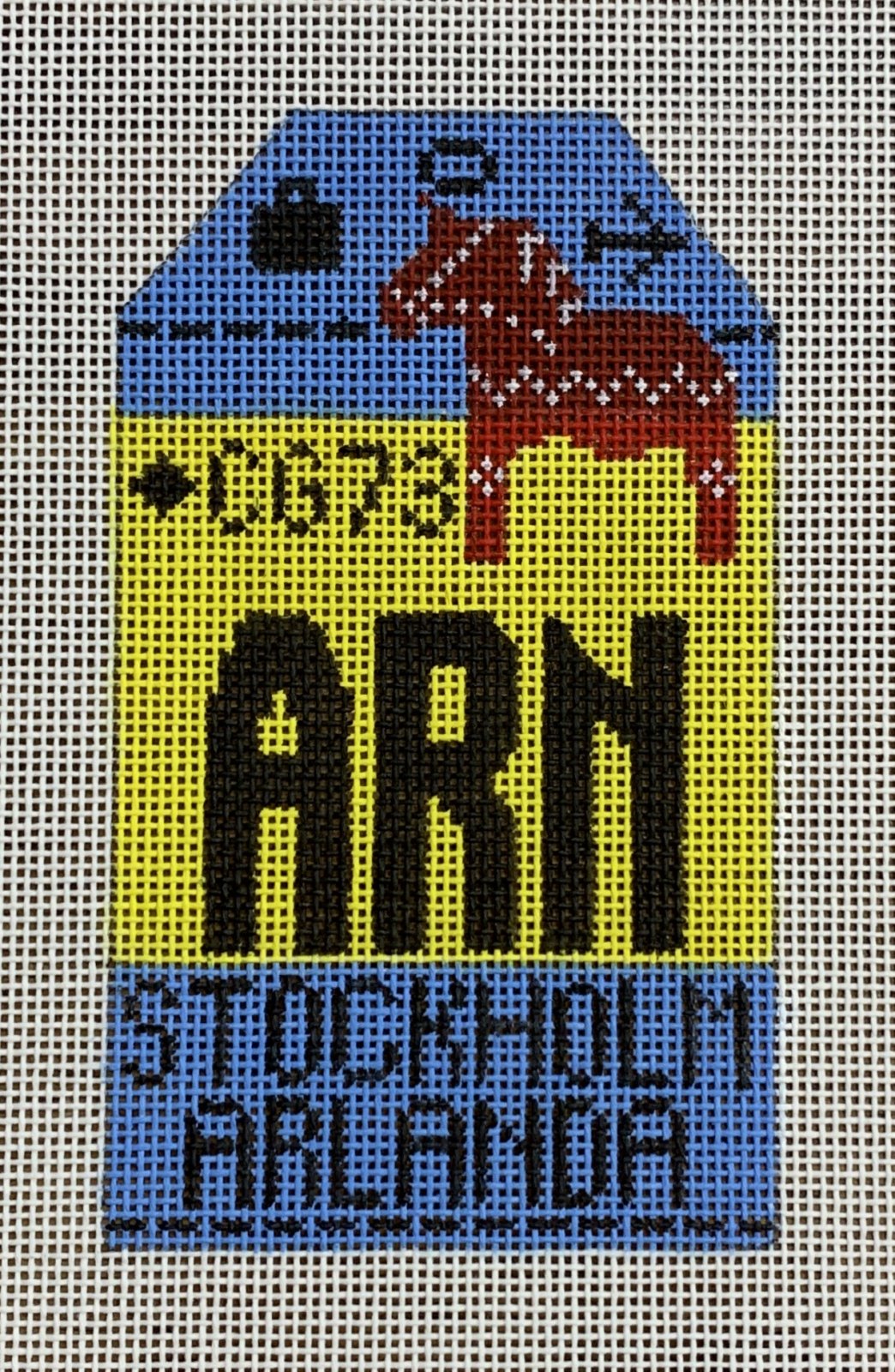 Stockholm Retro Travel Tag