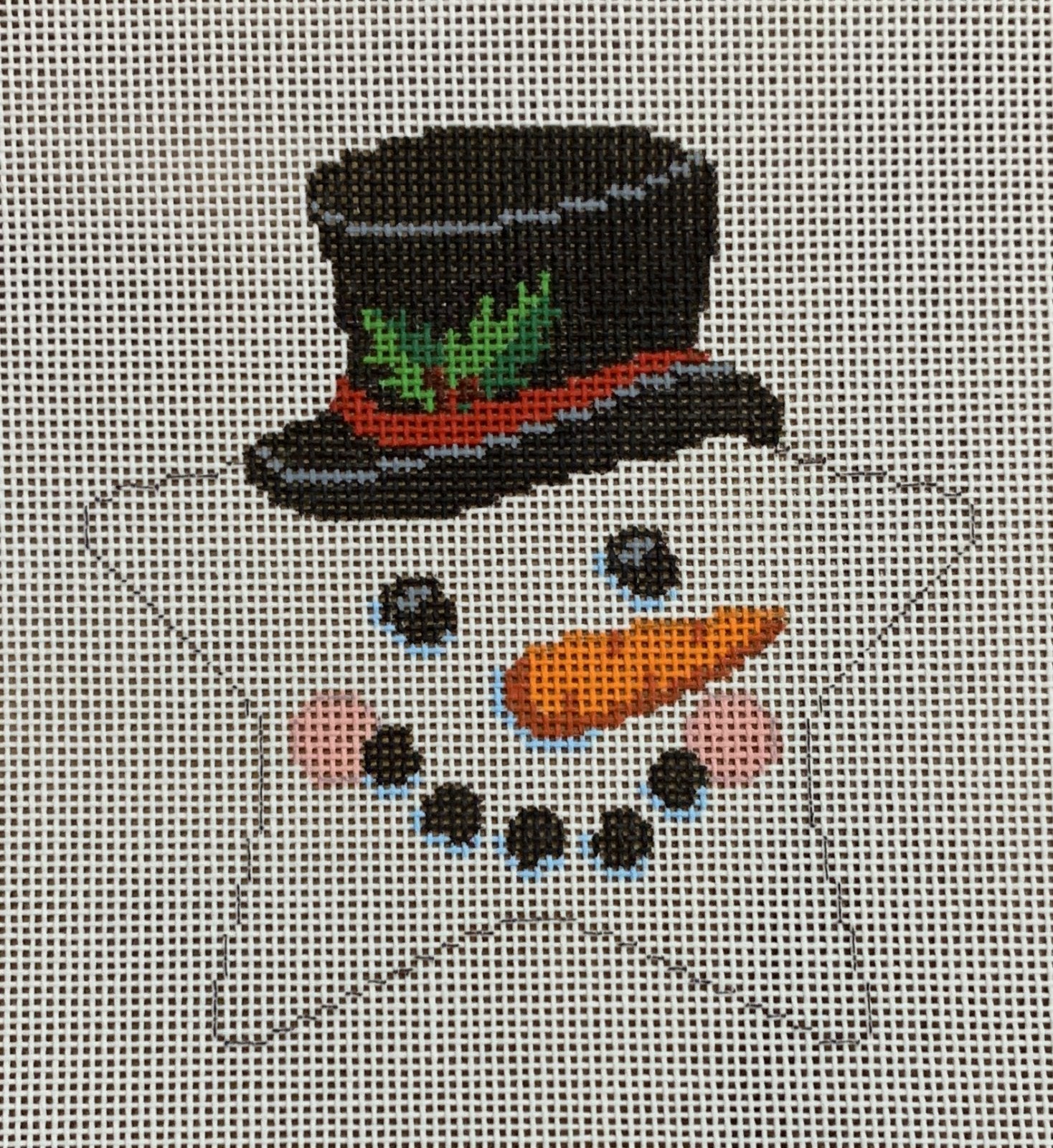 Star Snowman Face Top Hat