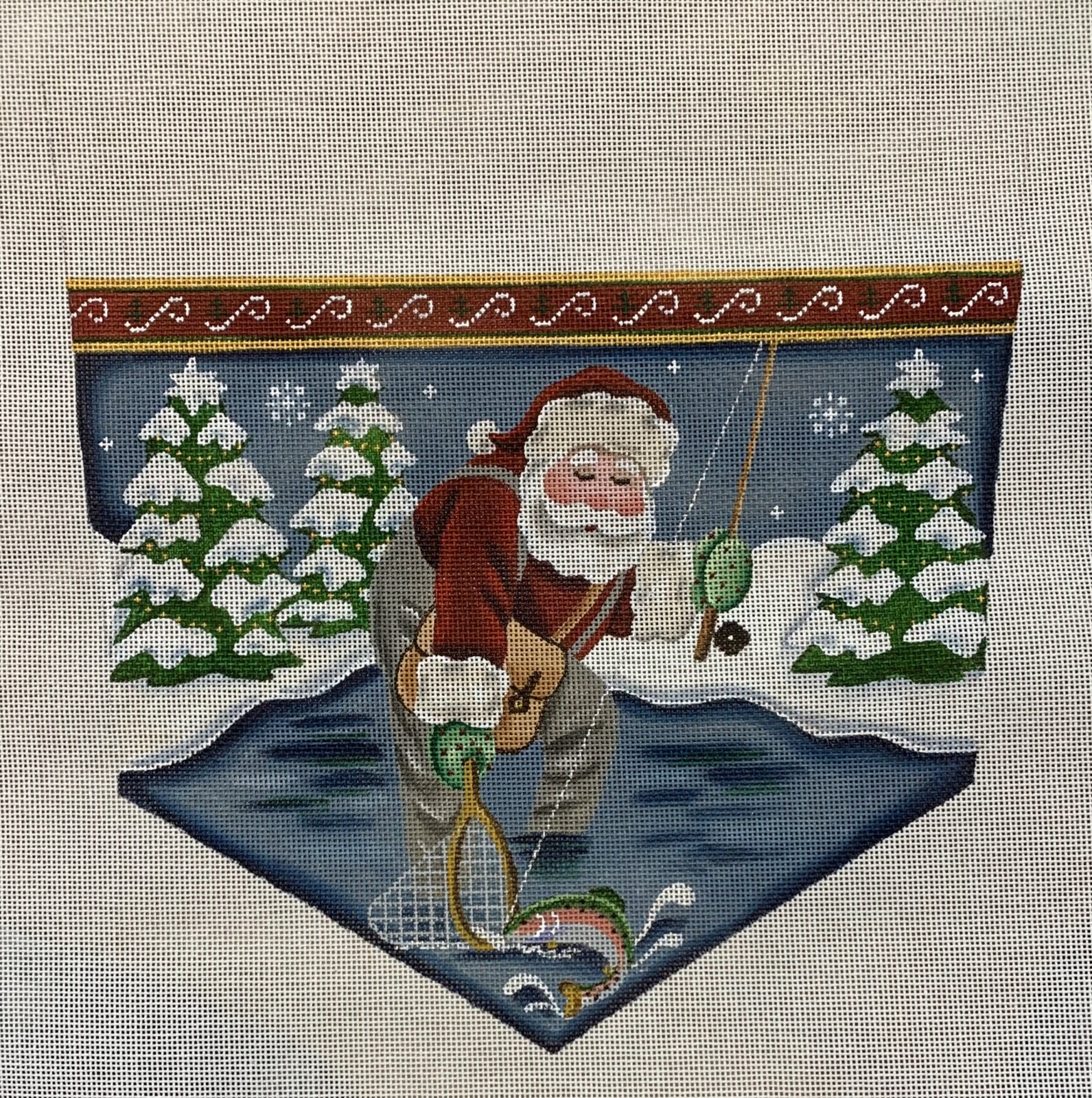 Fishig Santa Cuff