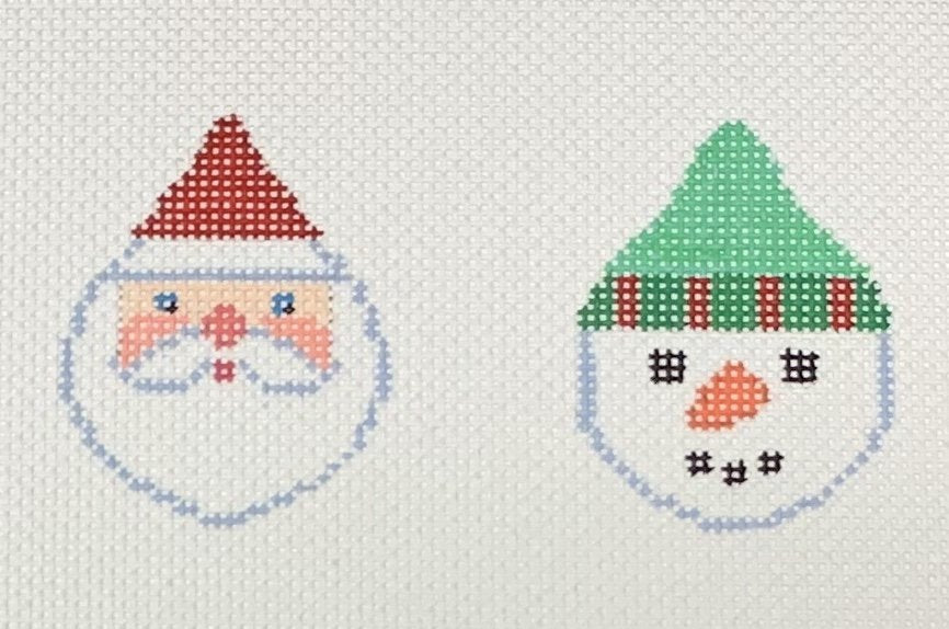 Santa/Snowman Faces Red/Green