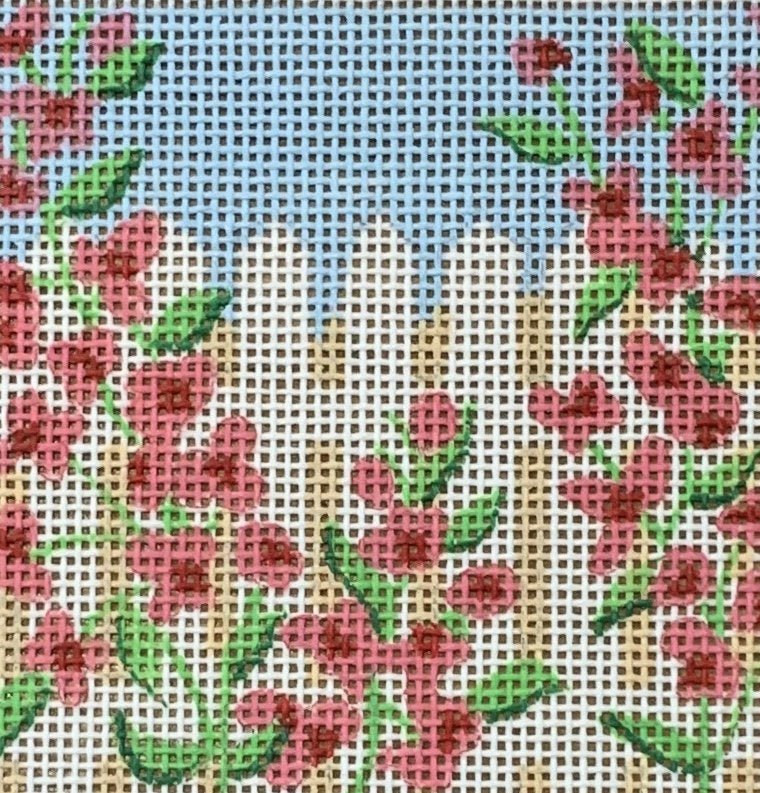 Rose Covered Picket Fence Insert