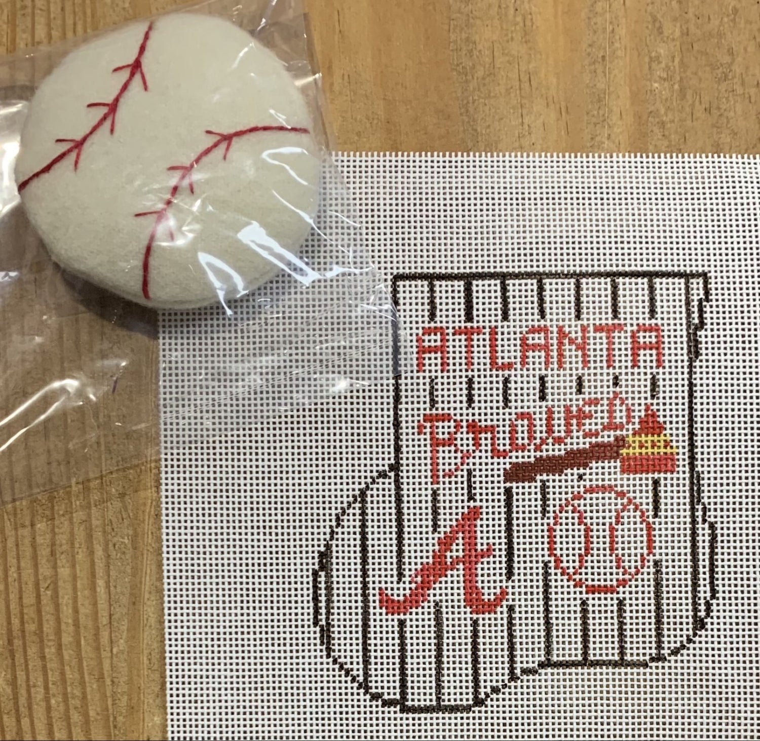 Atlanta Braves Sock w/Baseball
