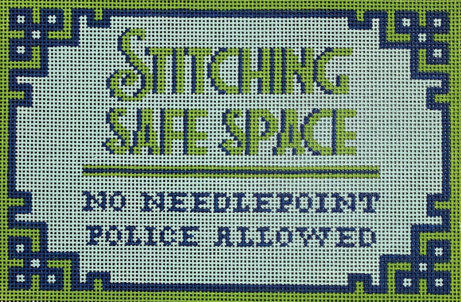 Stitching Safe Space Blue/Green
