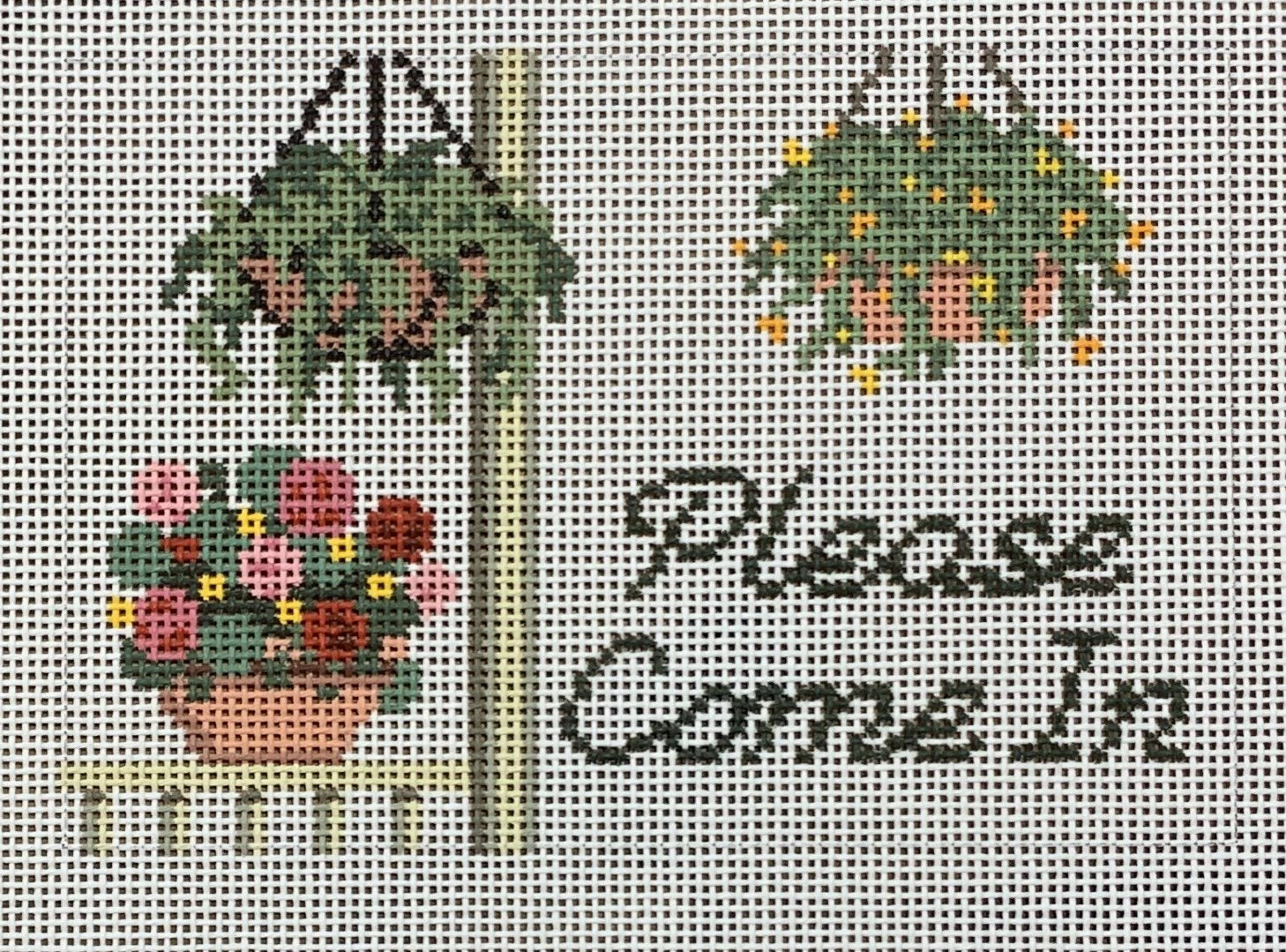Please Come In Hanging Baskets