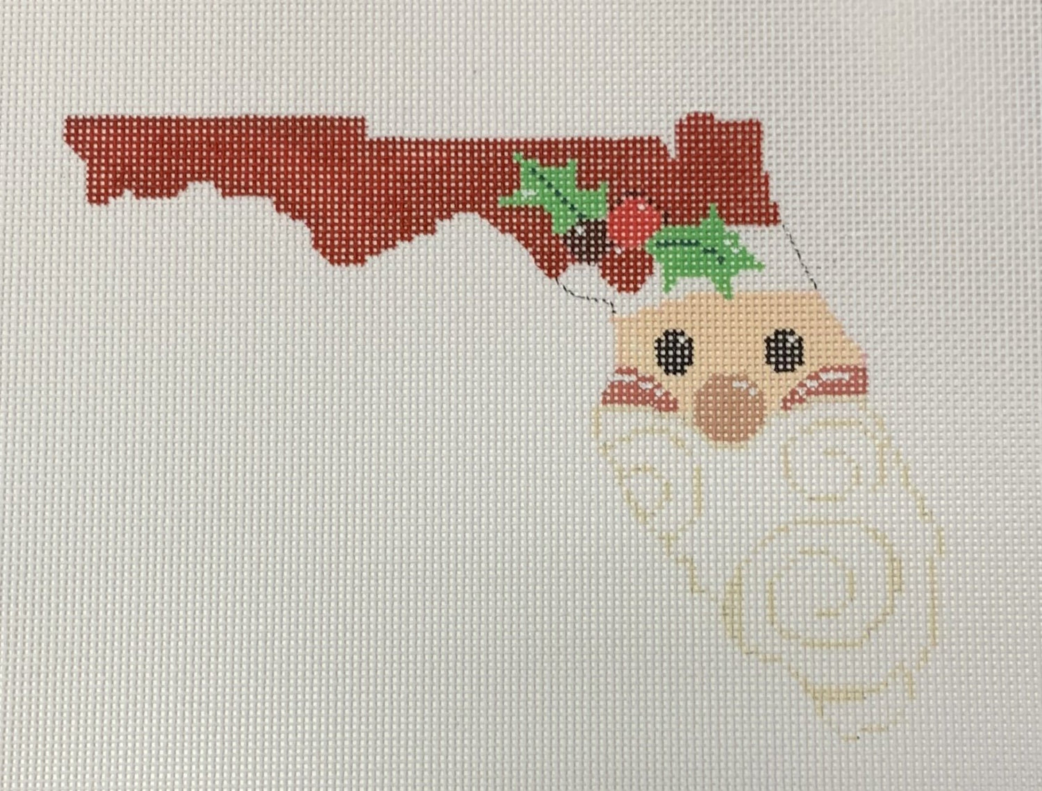 Florida State Shaped Santa