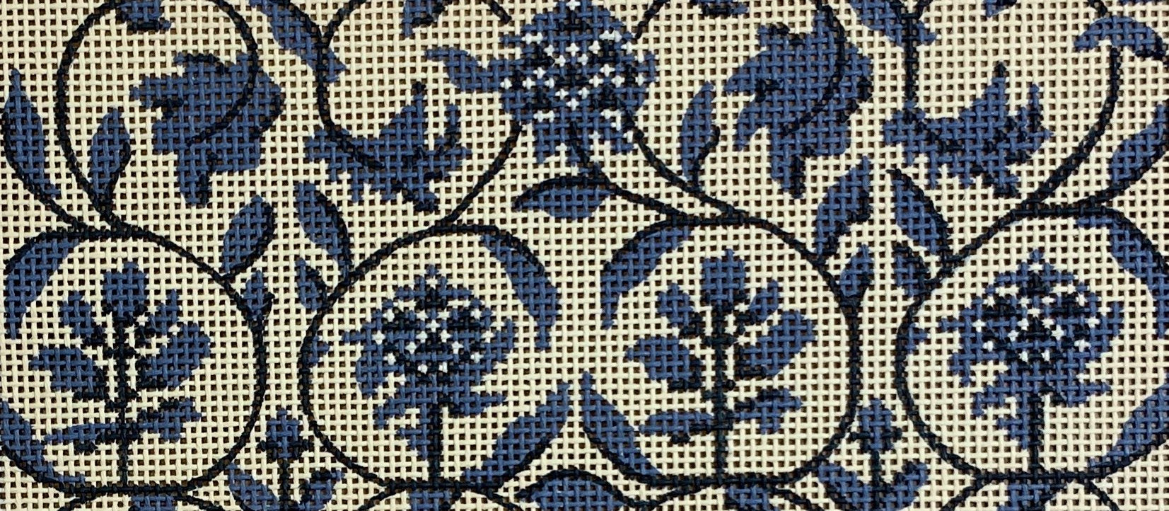 Blue Toile Wallet