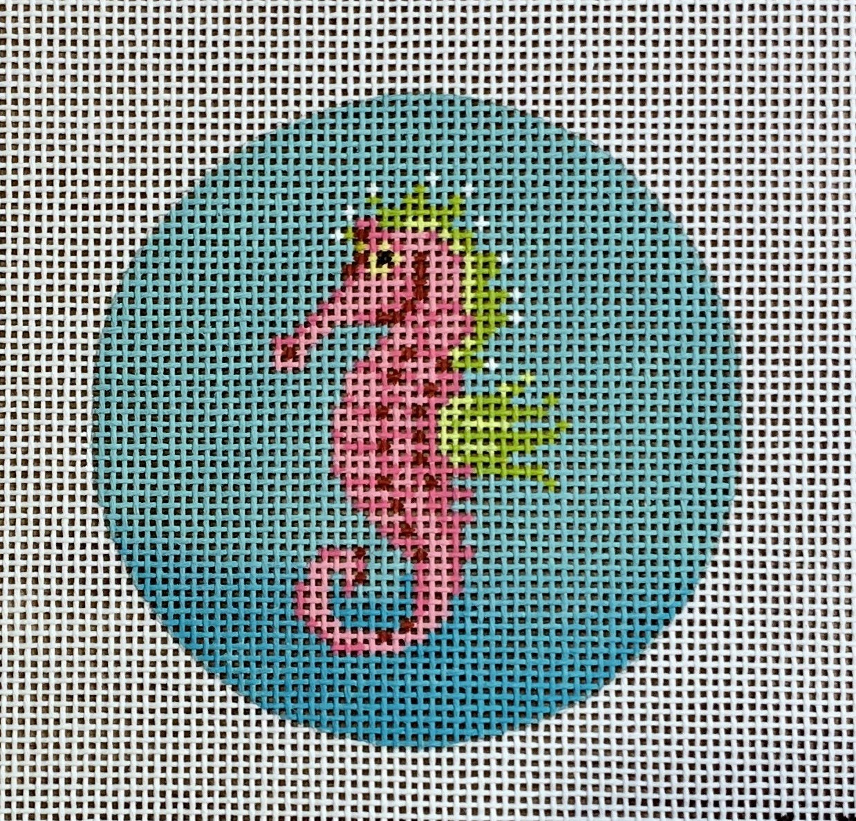 Pink Seahorse Round