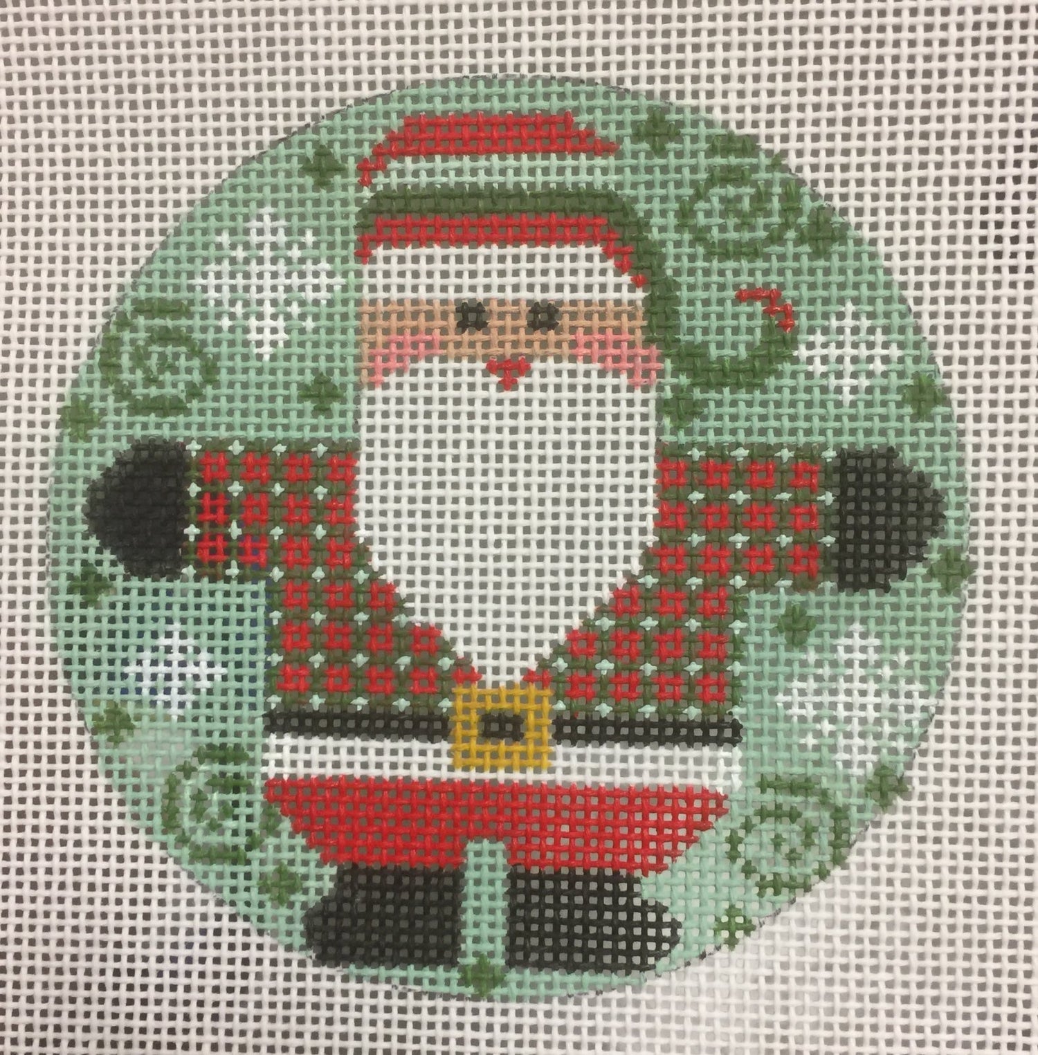 Santa Round - Small Checkered Coat