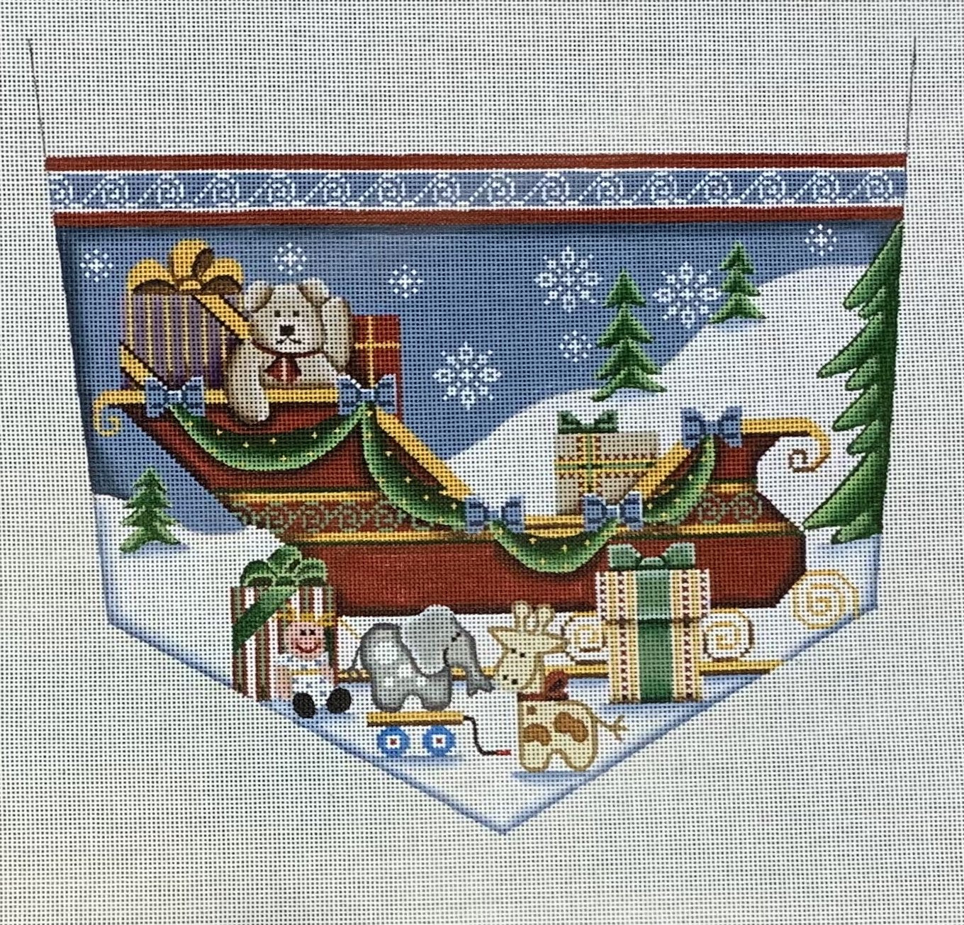Teddy in Sleigh Cuff