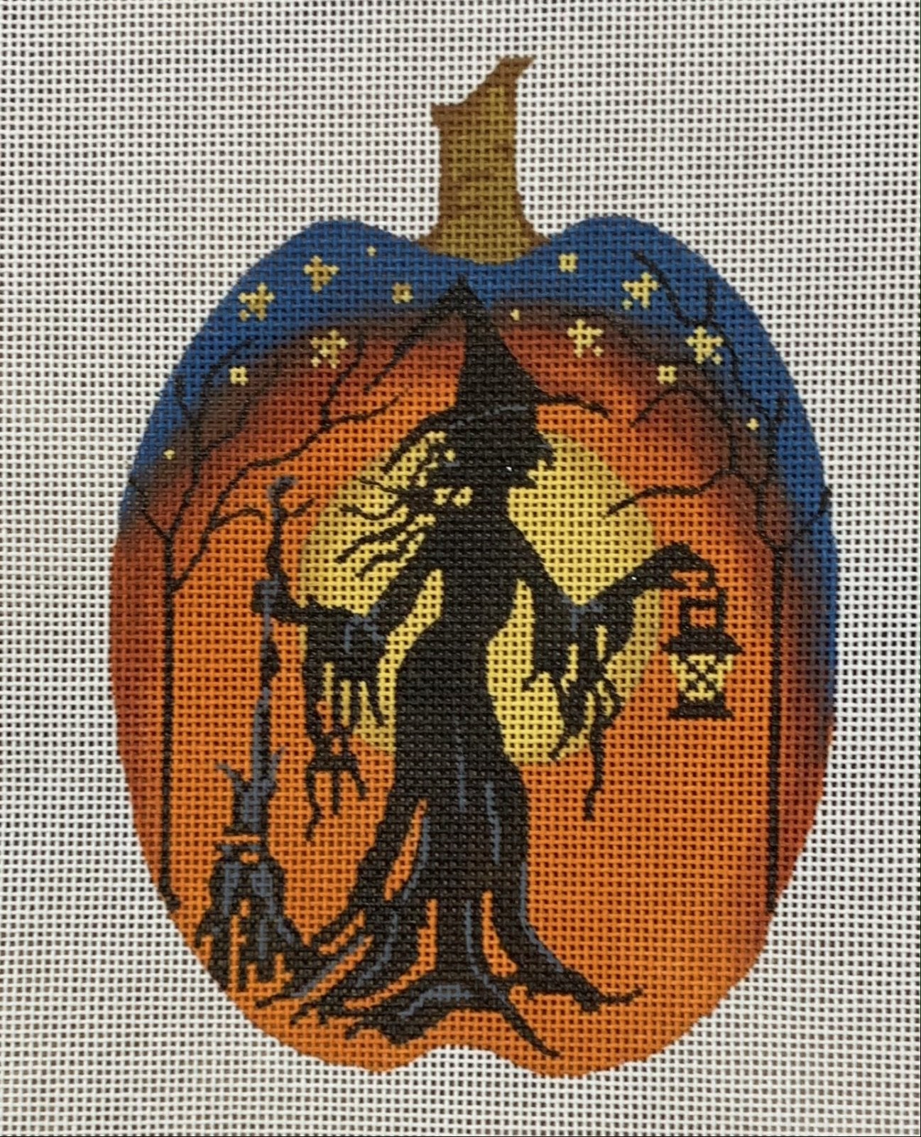 Witch Silhouette Pumpkin