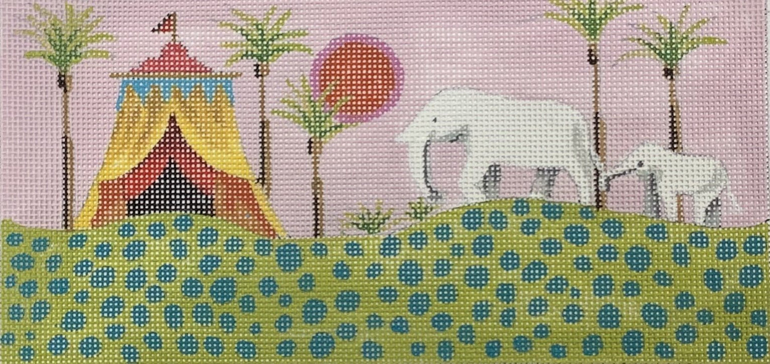 Tent w/ 2 Elephants