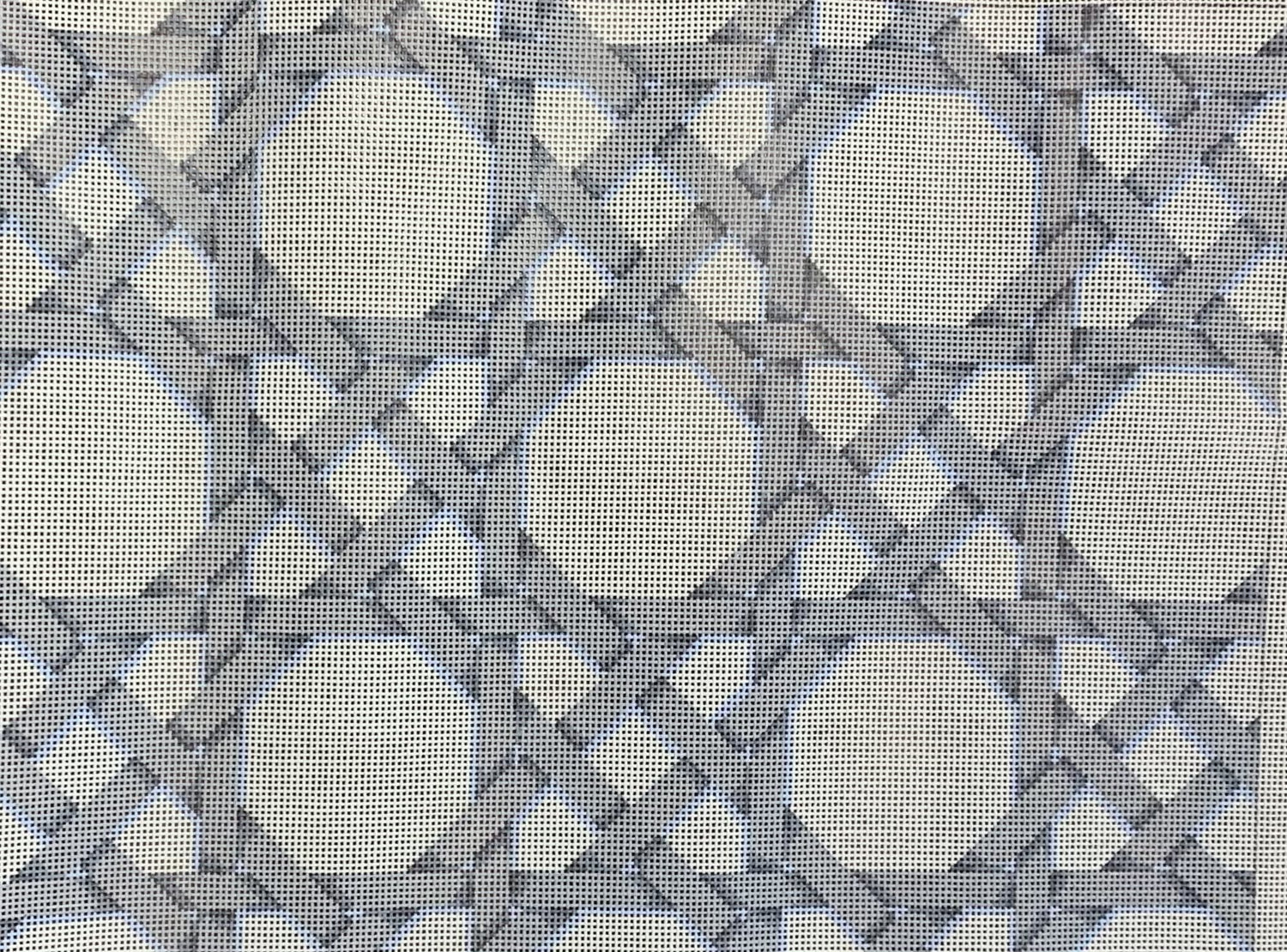 Grey/White Caning Pattern