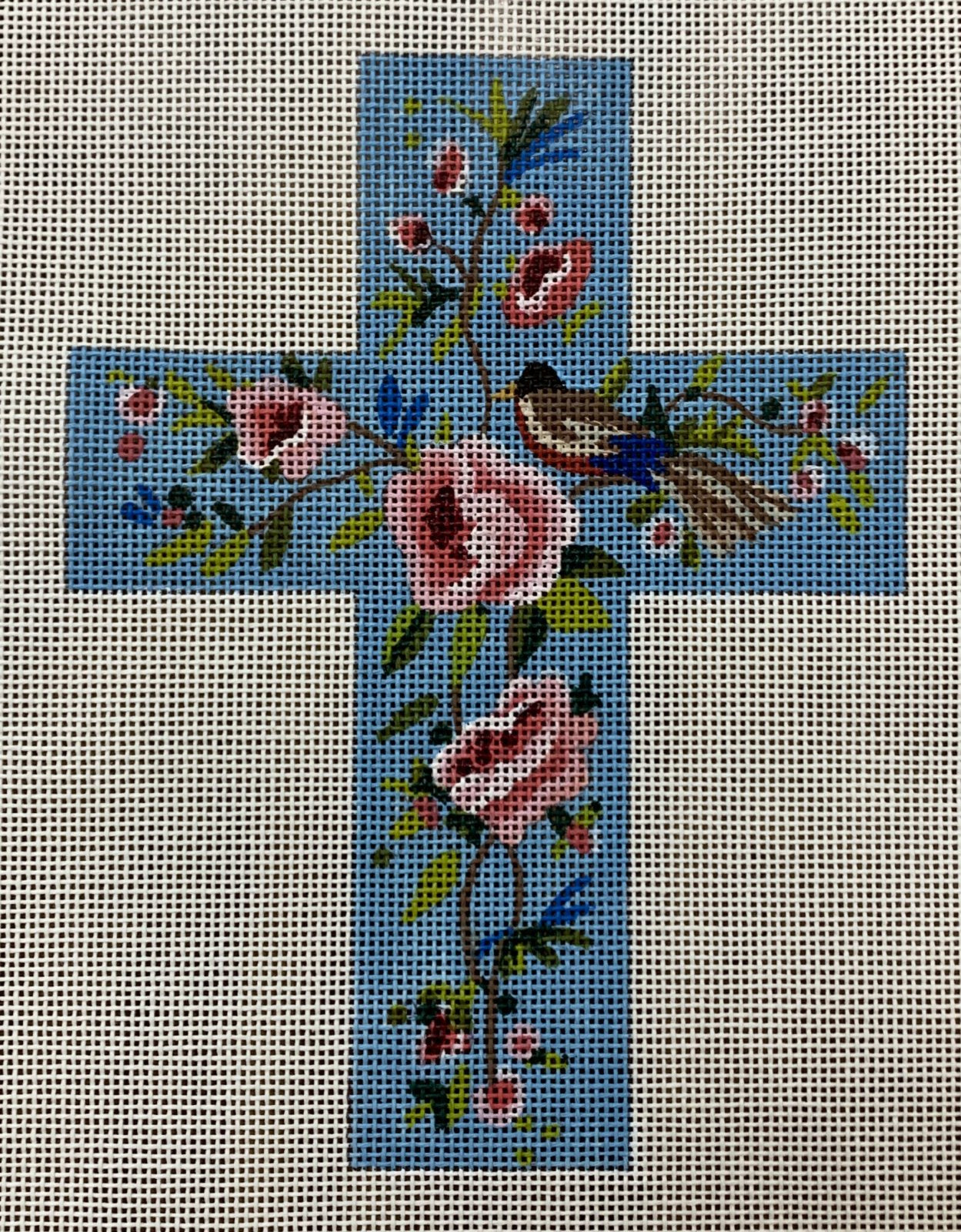 Floral w/Bird Cross