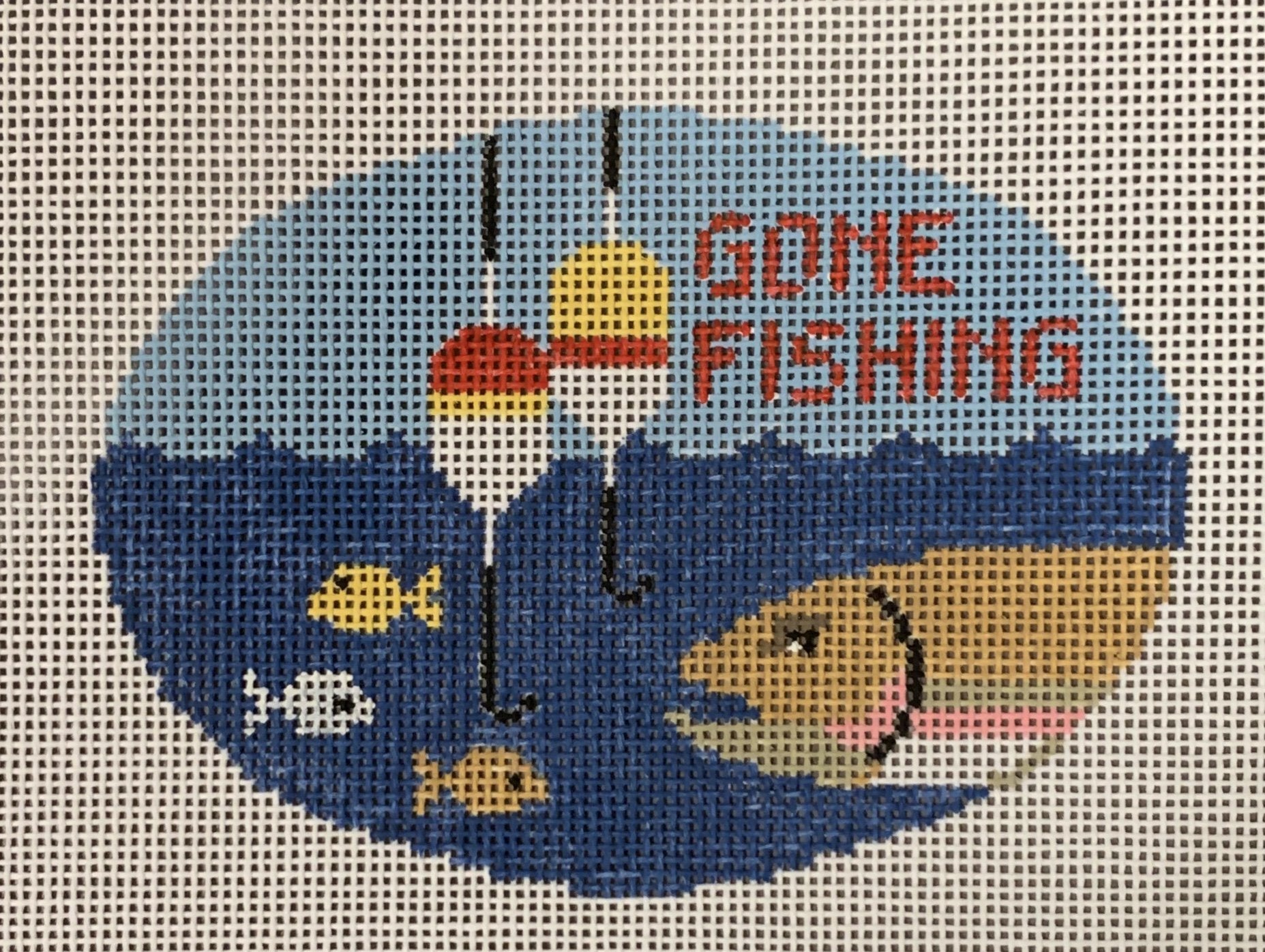 Gone Fishing Oval