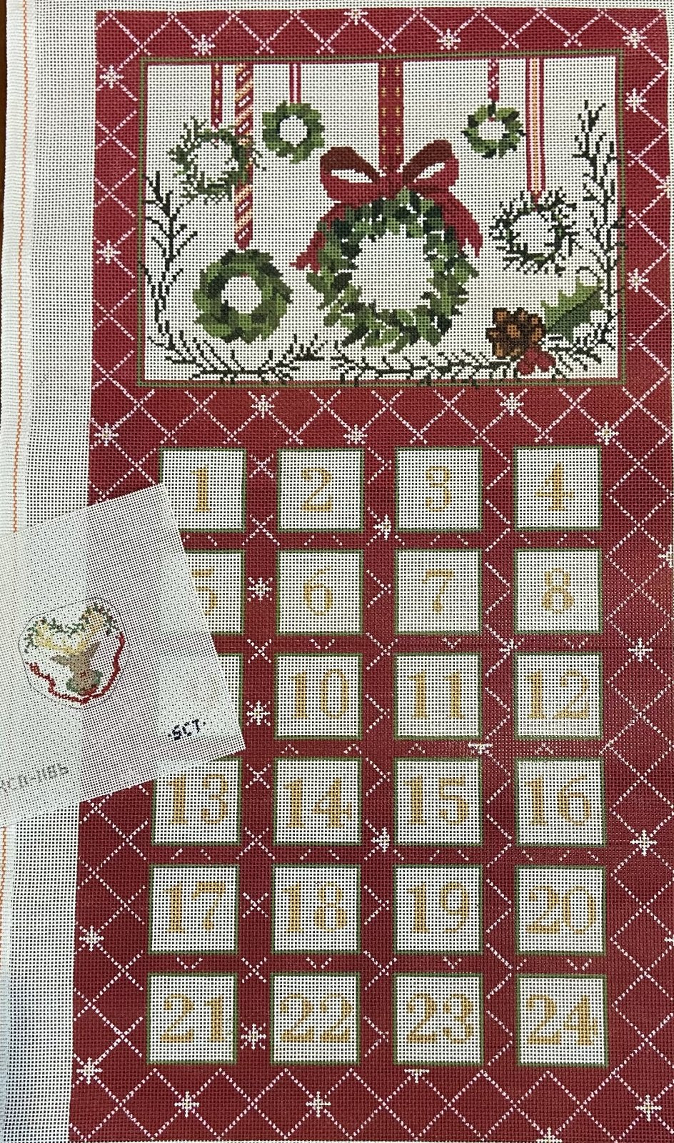 Advent Calendar w/Reindeer Ornament