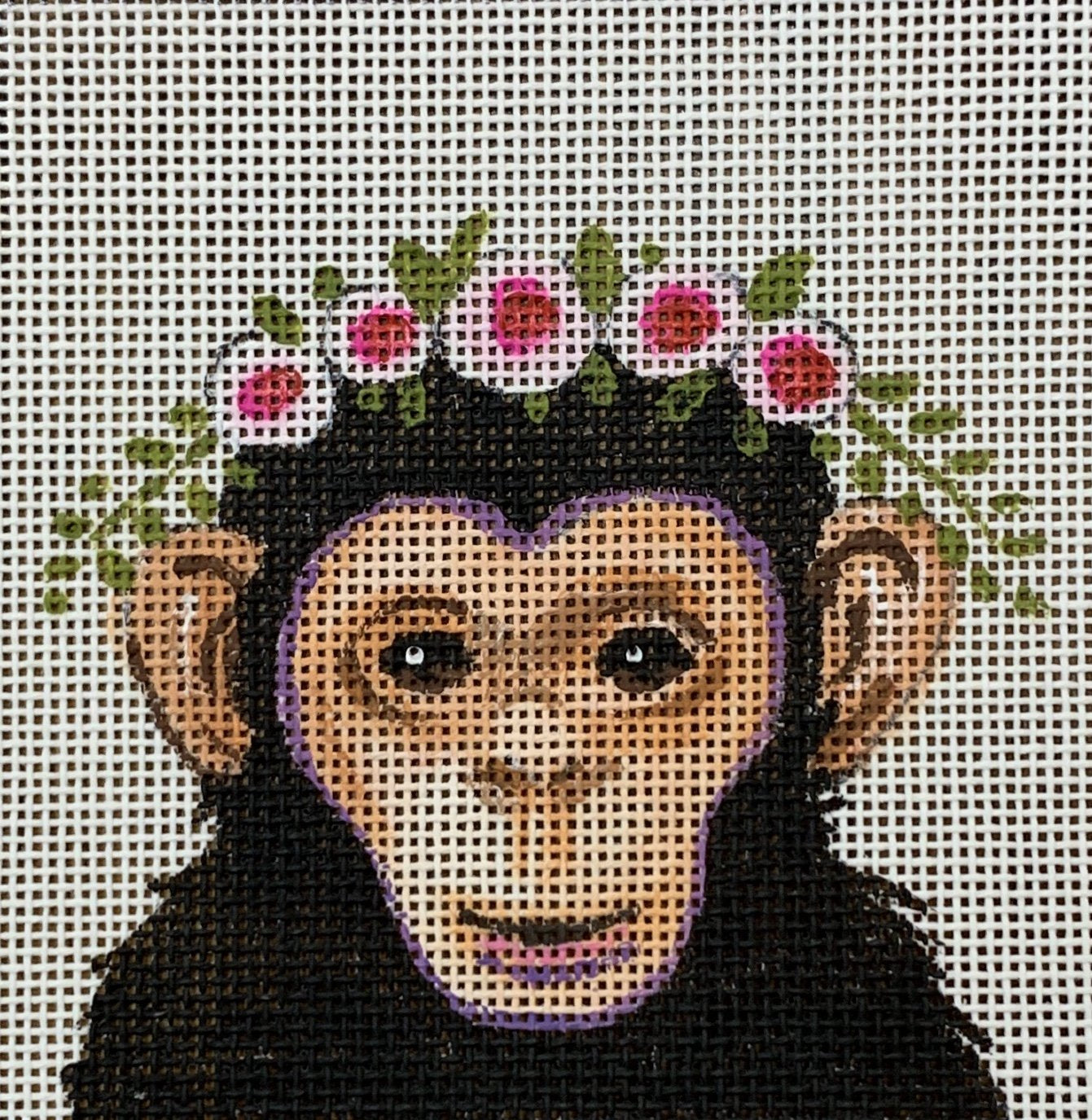 Monkey w/Floral Crown