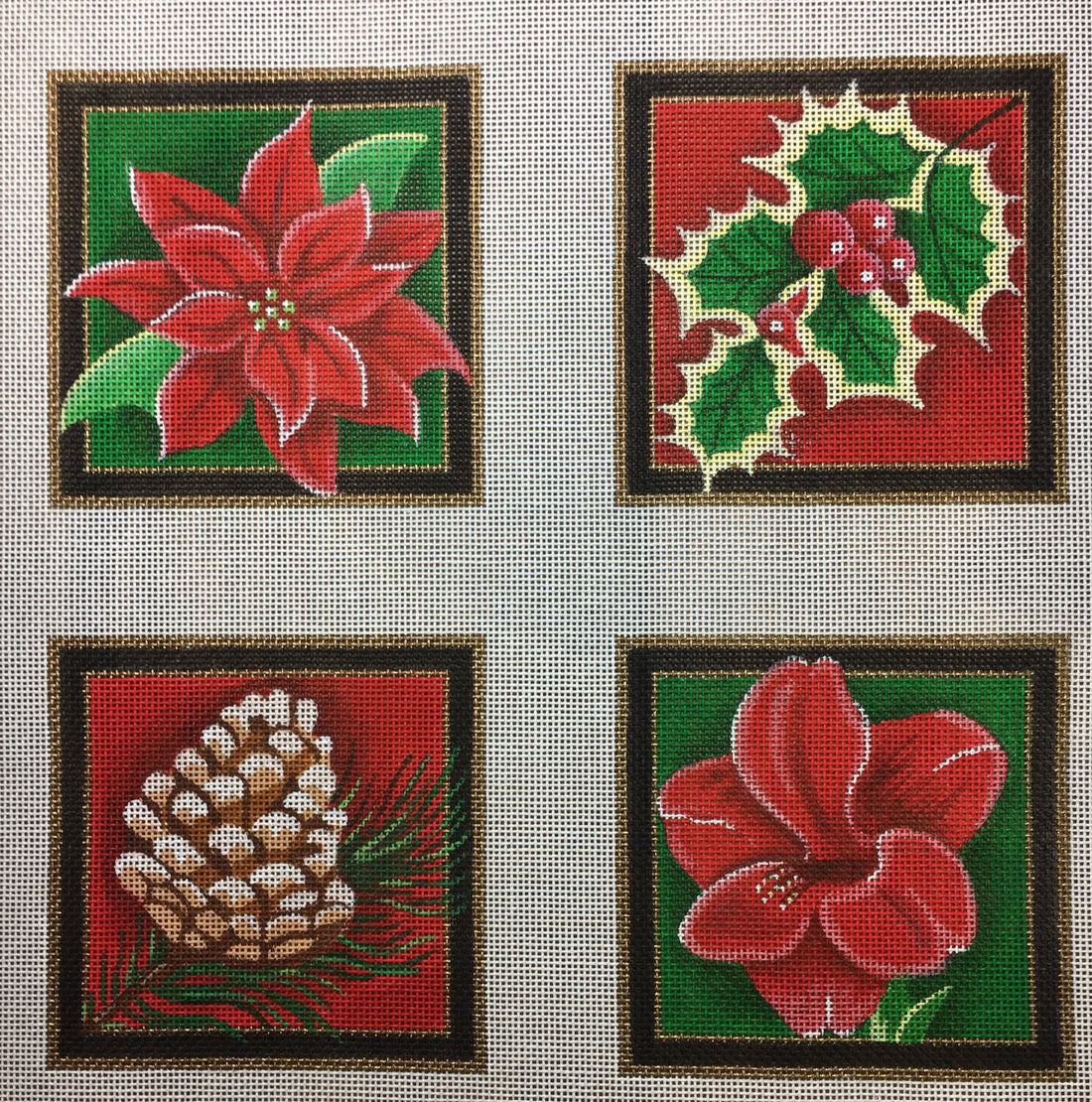 Christmas Floral Coasters