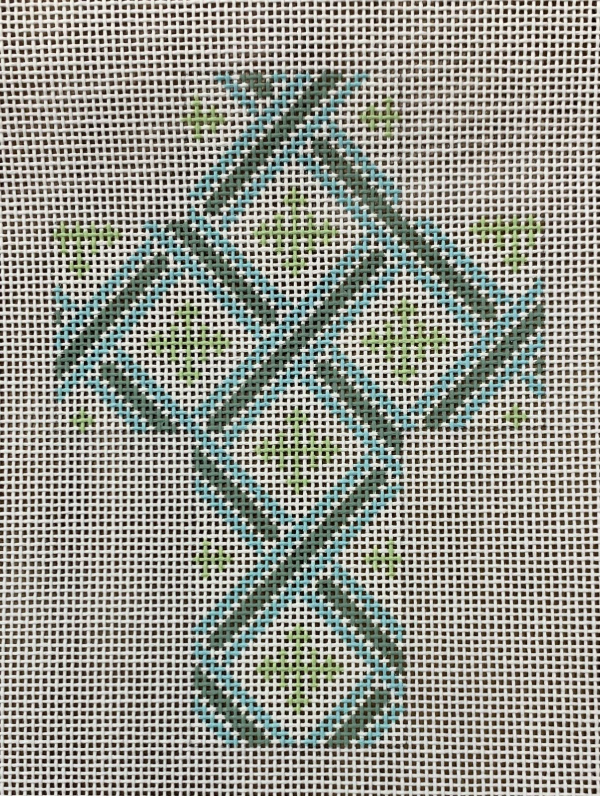 Green and Aqua Cross