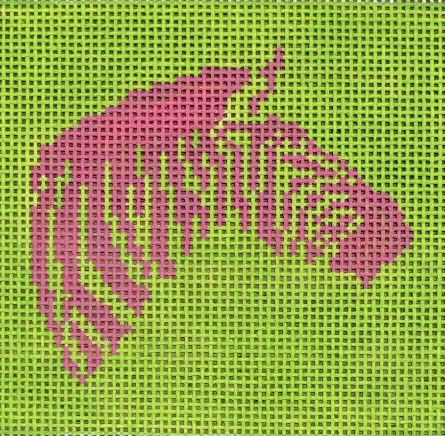 Zebra Hot Pink on Lime Green