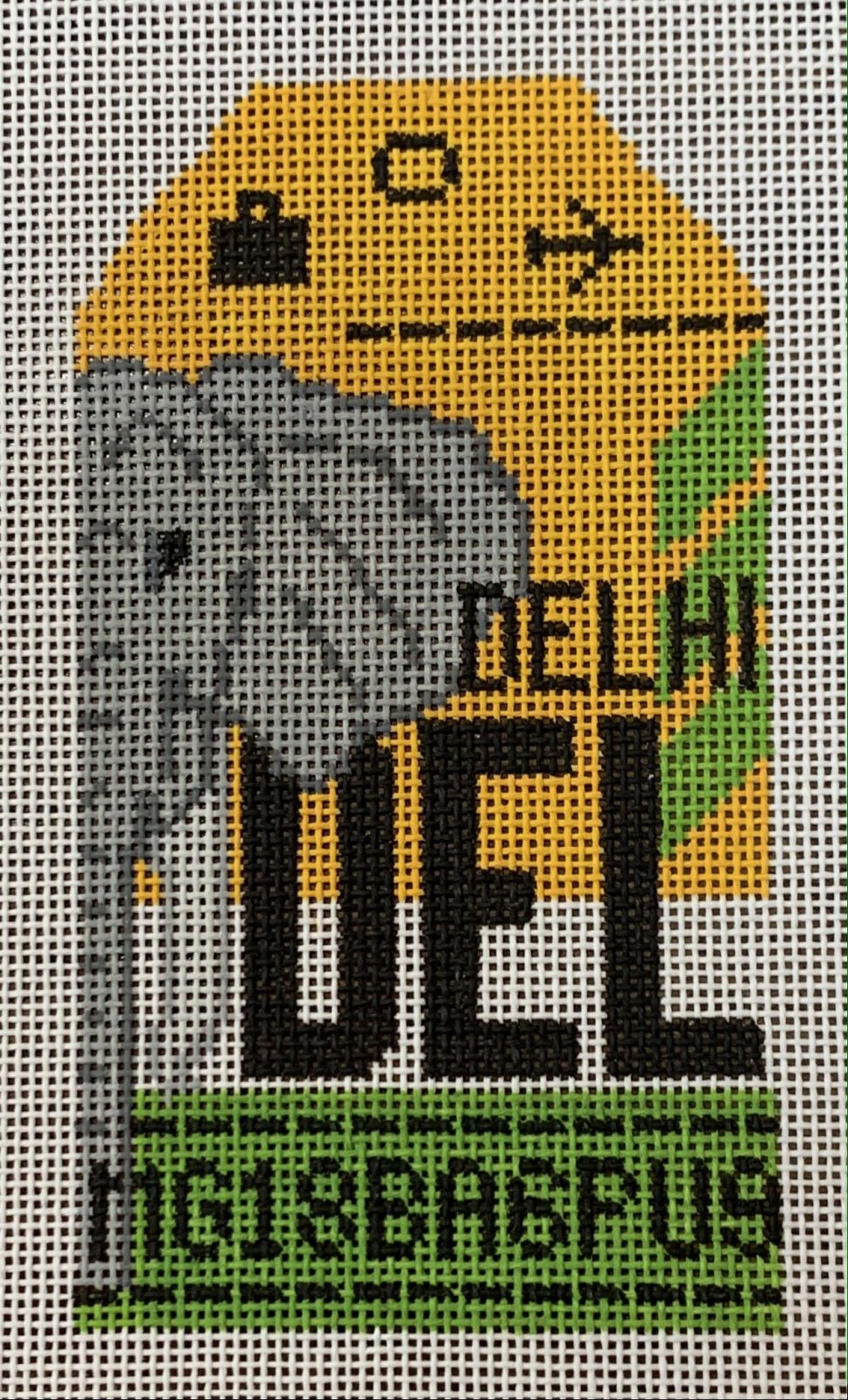 Delhi Retro Travel Tag