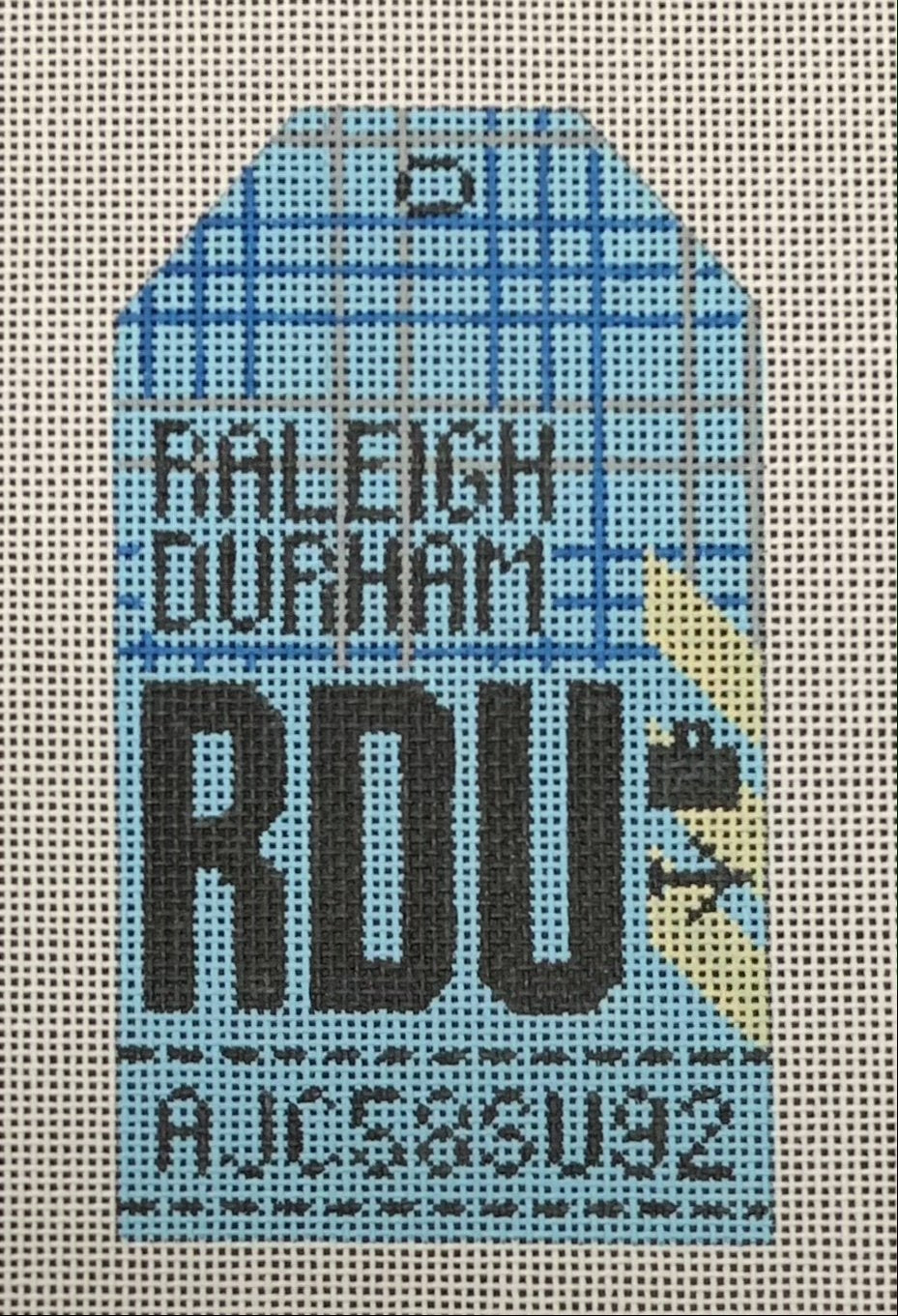 Raleigh - Durham Retro Travel Tag