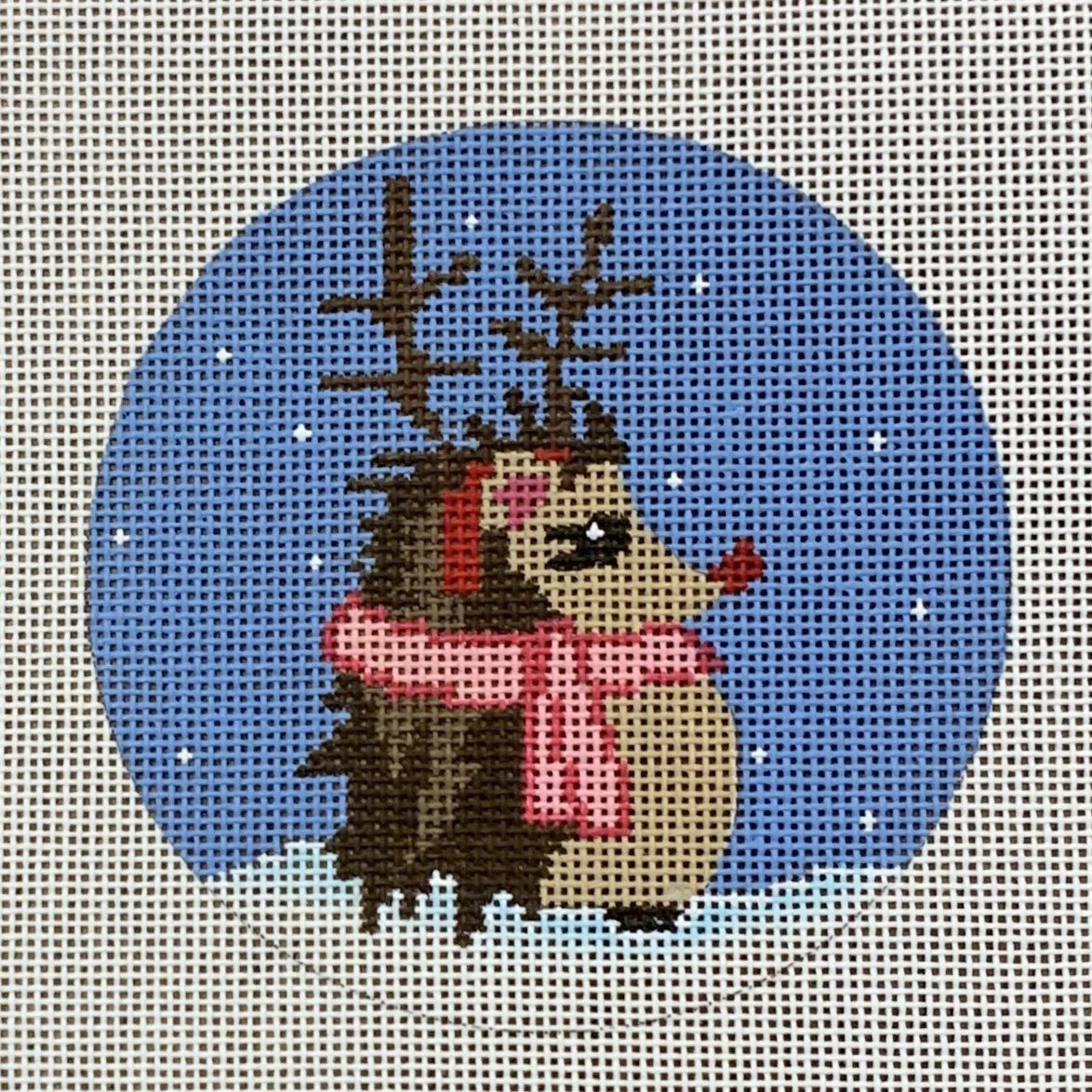Reindeer Hedgehog Ornament