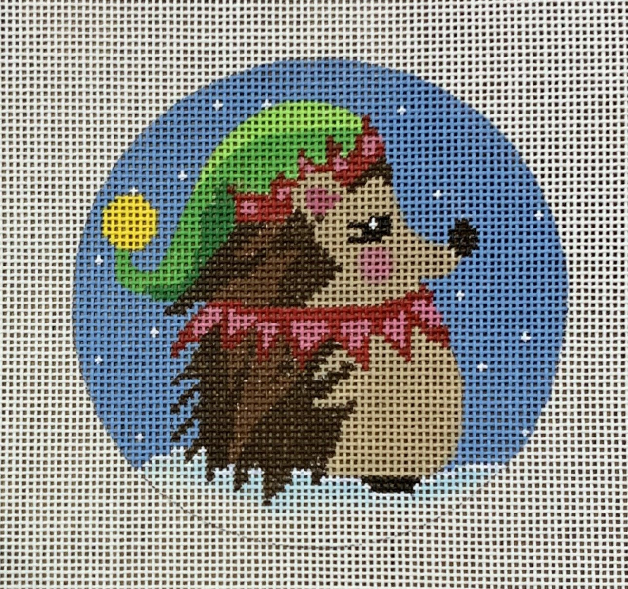 Elf Hedgehog Ornament