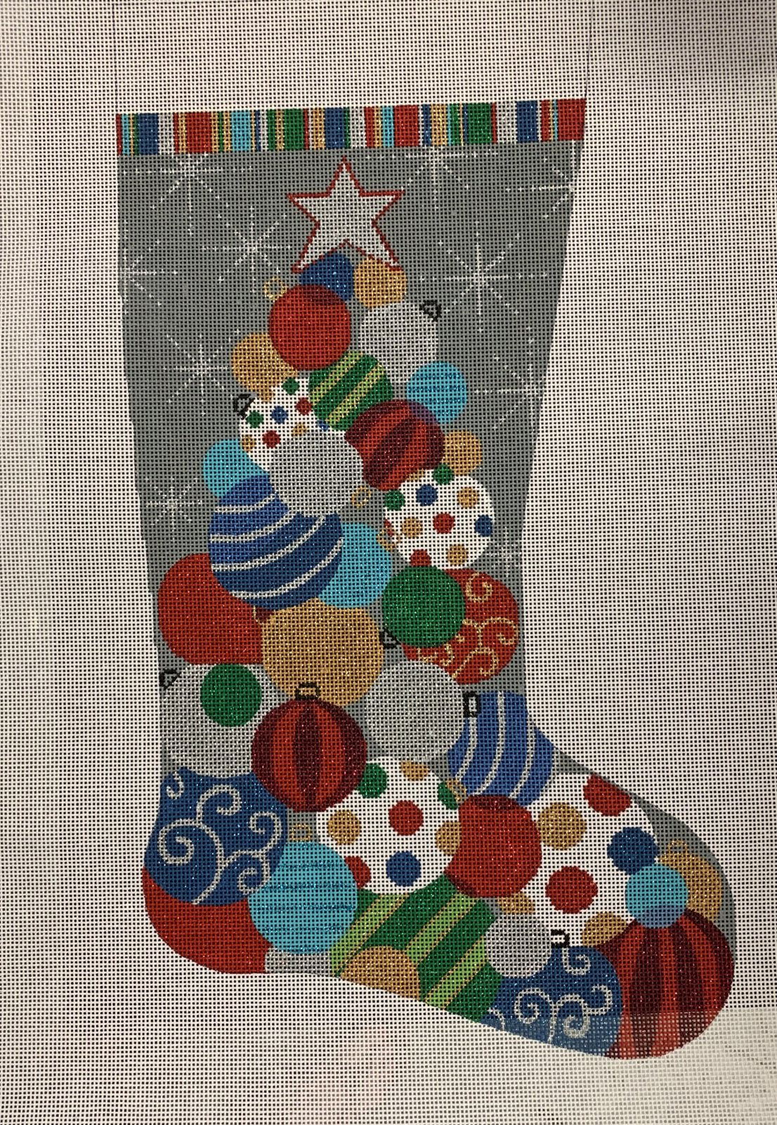 Stacked Ornament Stocking