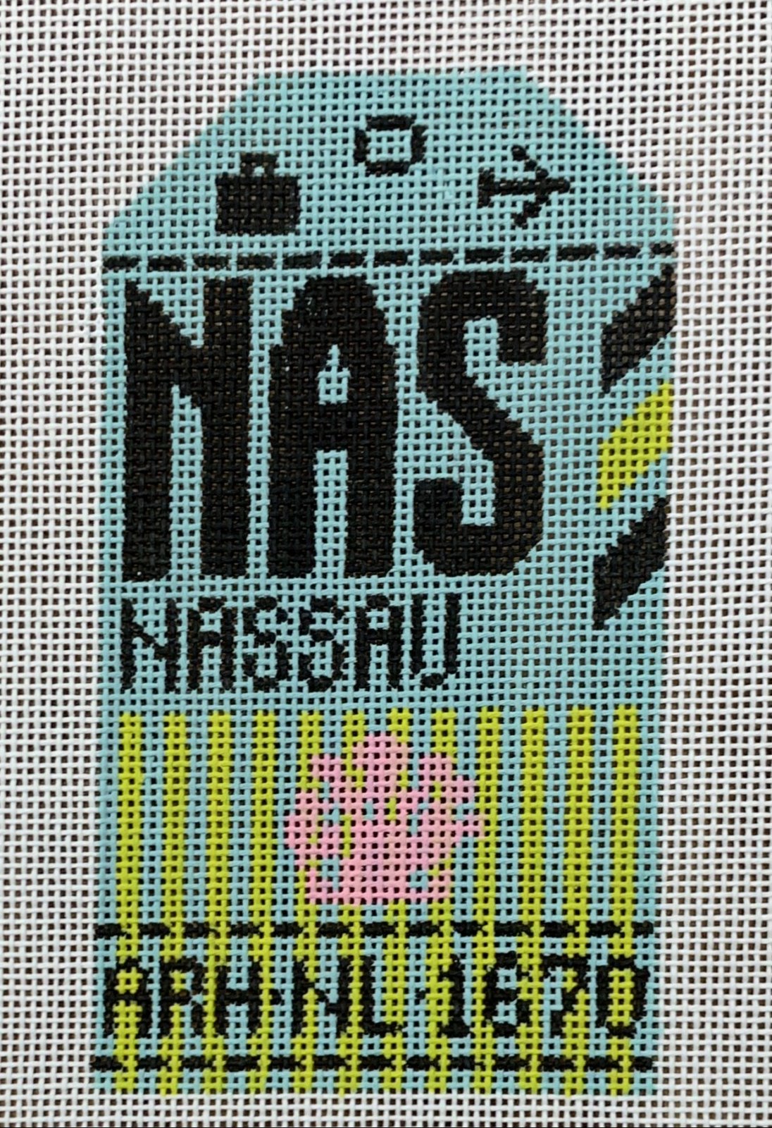 Retro Travel Tag - Nassau