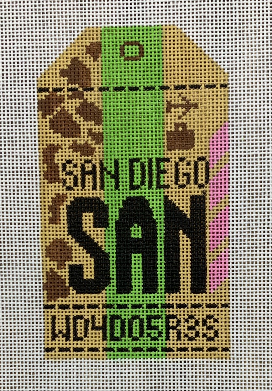 San Diego Retro Travel Tag
