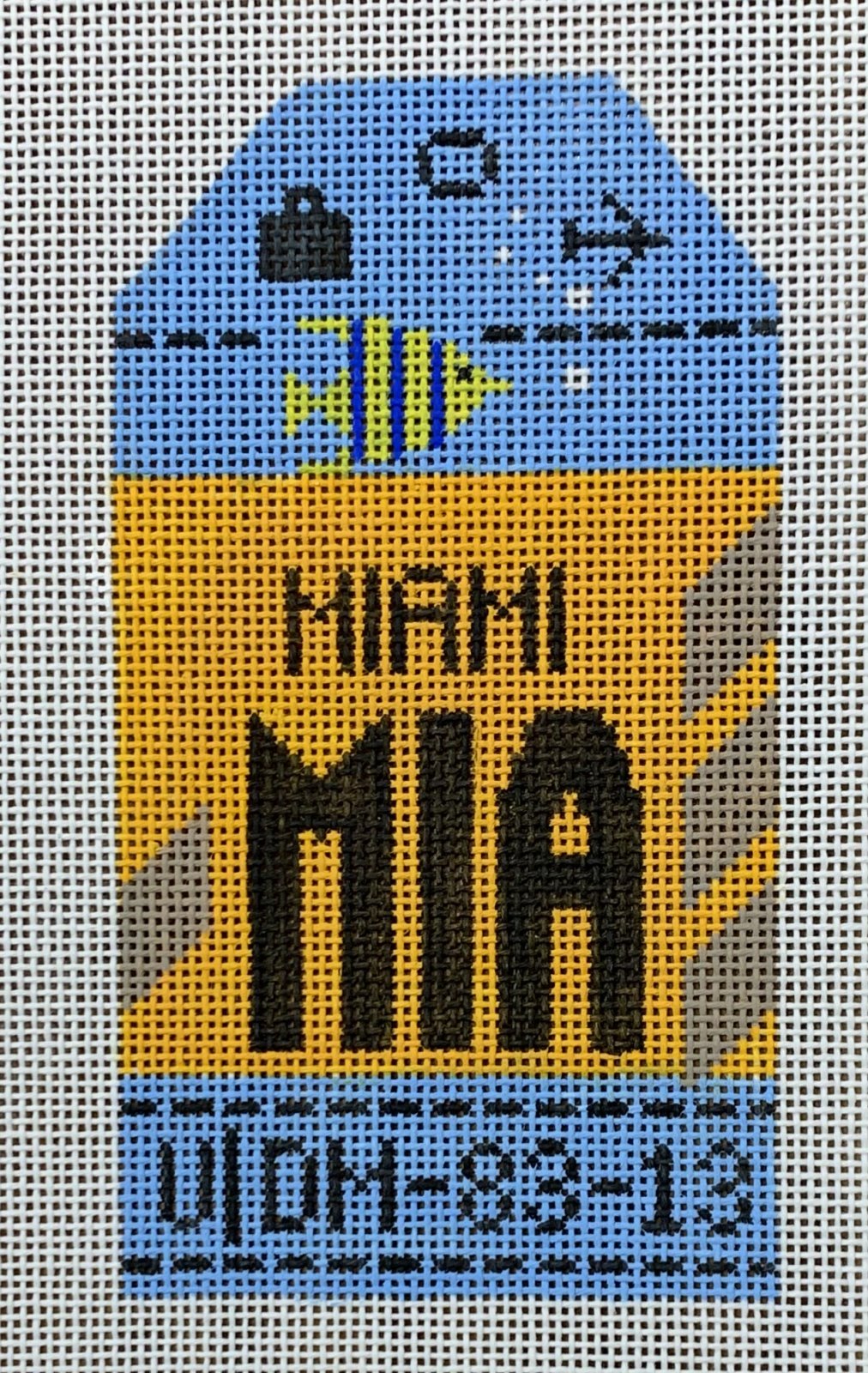 Miami Retro Travel Tag