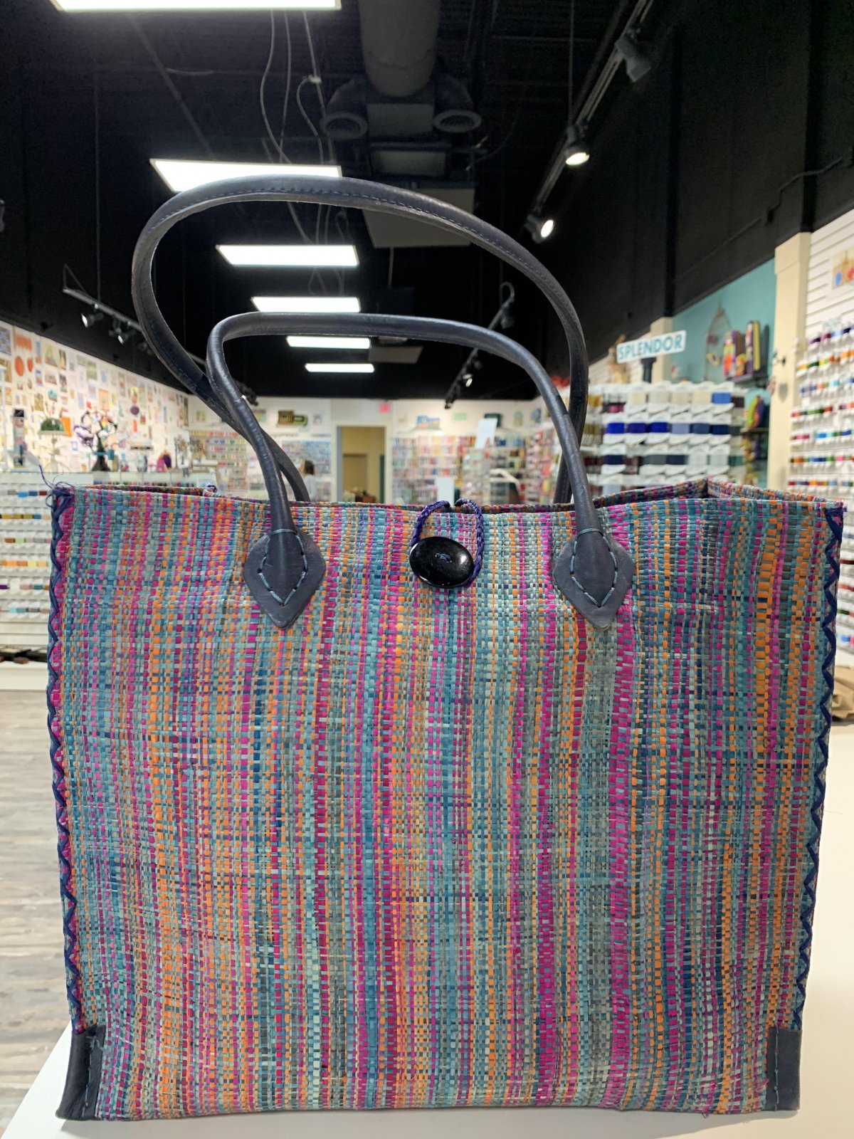 Bamaka Bag Large Lavender/Navy